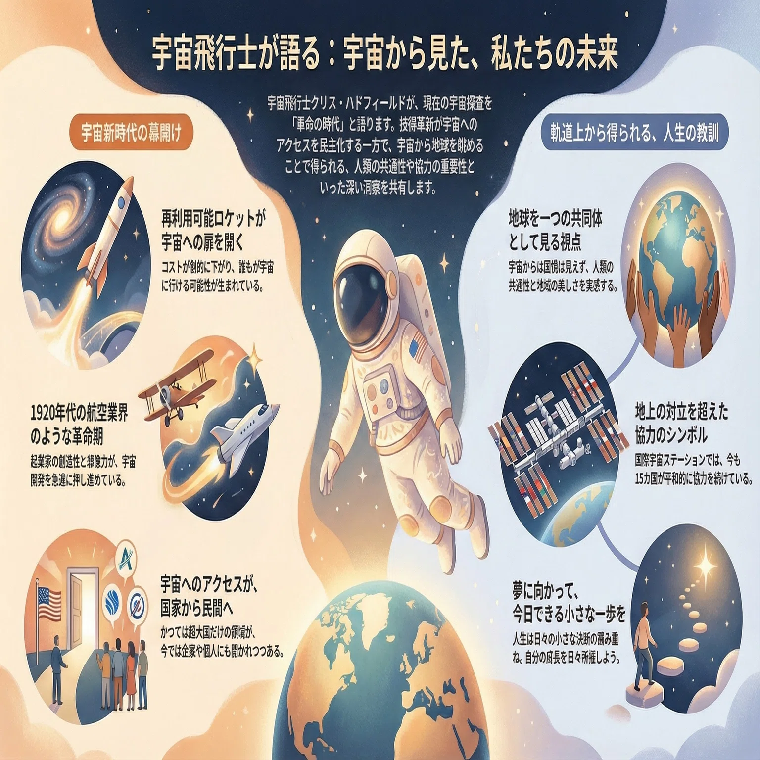 宇宙飛行士クリス・ハドフィールドが語る、宇宙探査にまつわる5つの