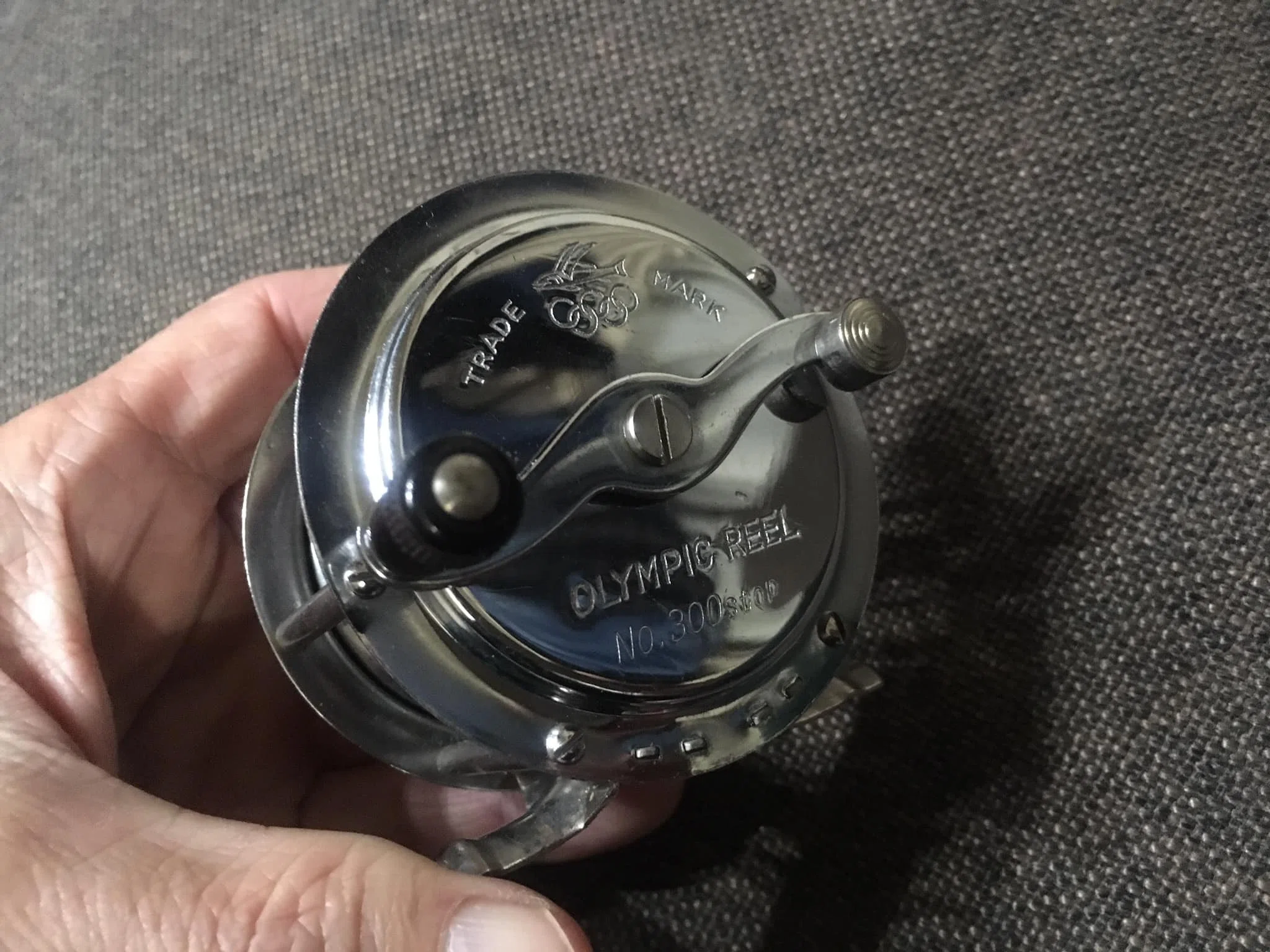 オリムピック　植野リール製作所　日満特許　100mm　快速型　フィッシュ　リール 🎣オールドフィッシングタックル023 国産最古の量産設計 ~ Fish