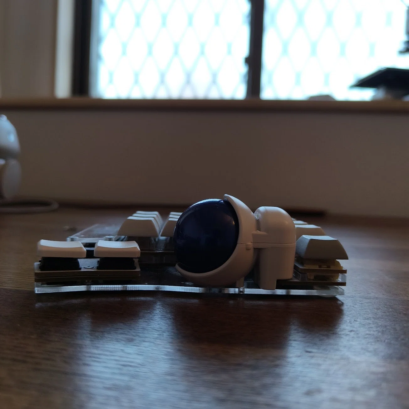 NoCoDe 無線Keyball 25mmトラックボール超低背型 Keyball44｜25mmトラックボールの使用感（POM・PTFE・ボナンザ