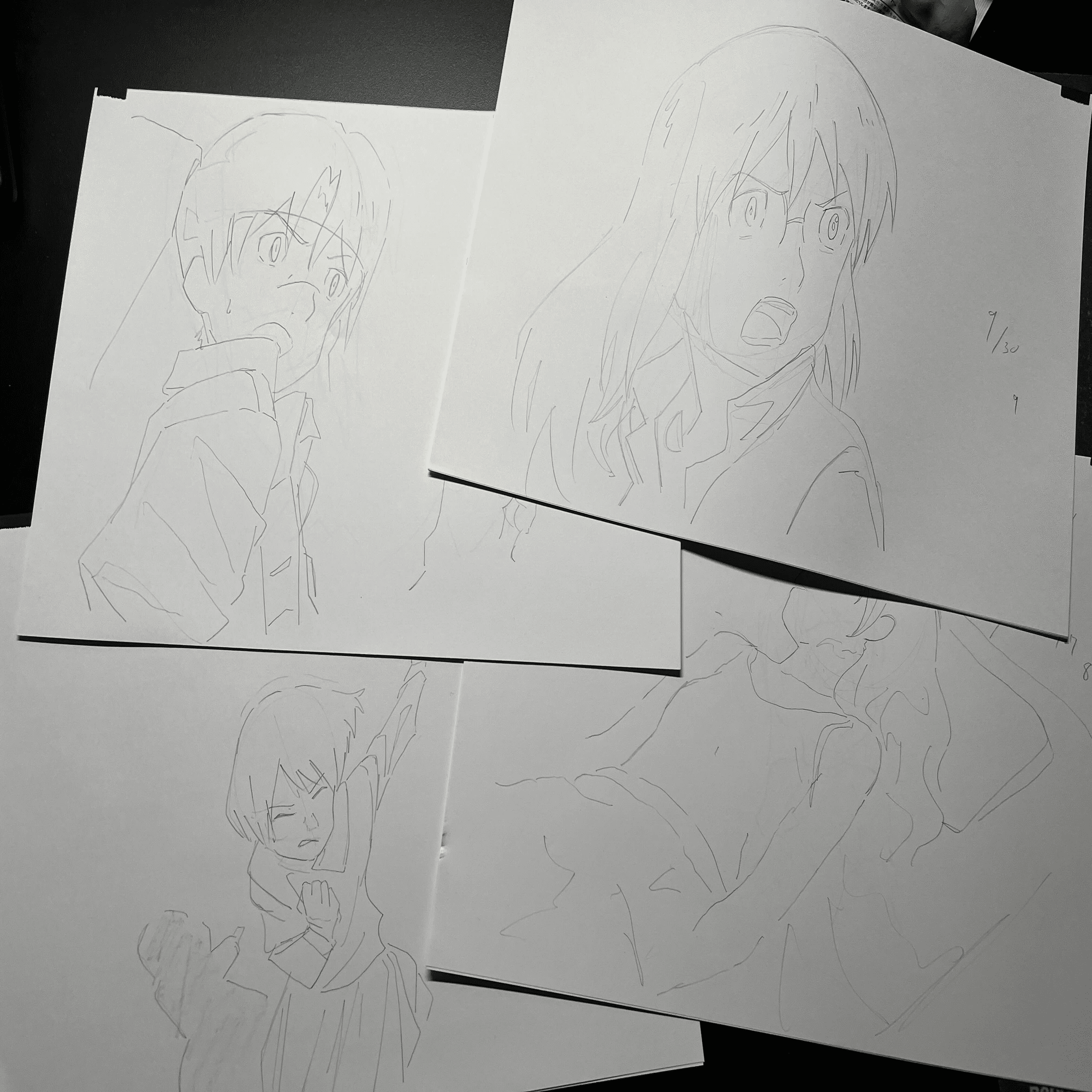 絵がうまくなりたくて電脳コイル原画集2000枚模写した｜しのさき