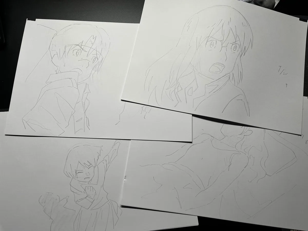 絵がうまくなりたくて電脳コイル原画集2000枚模写した｜しのさき