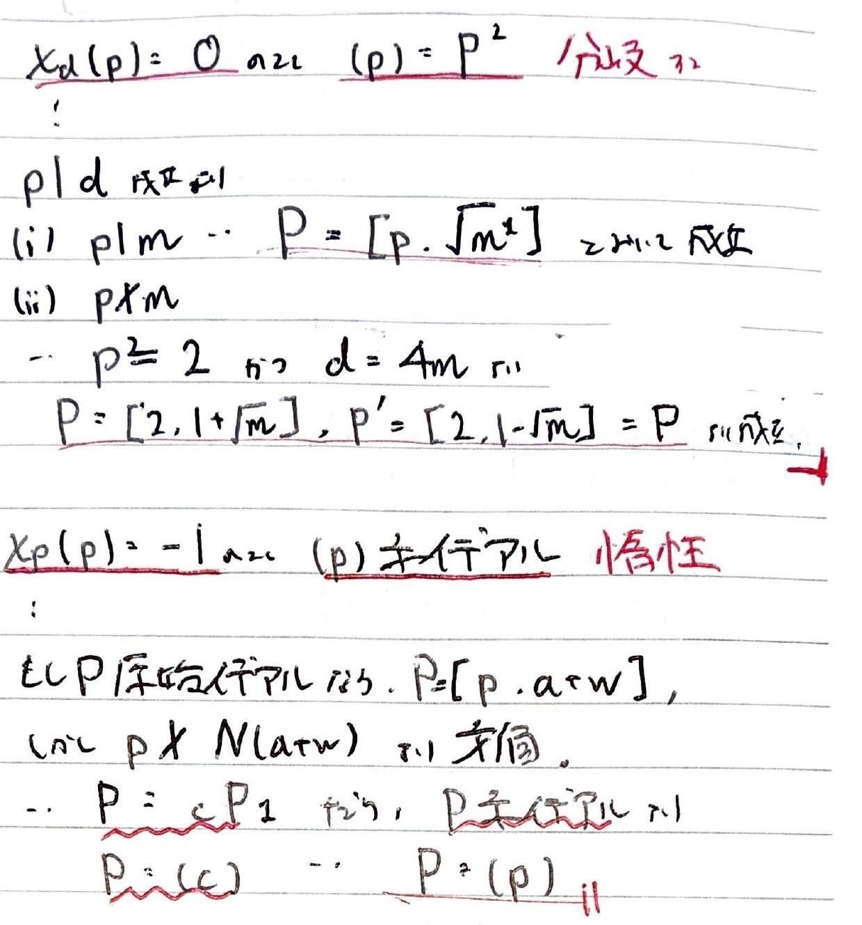 書記が数学やるだけ#919 2次体における有理整数の素イデアル分解｜鈴華