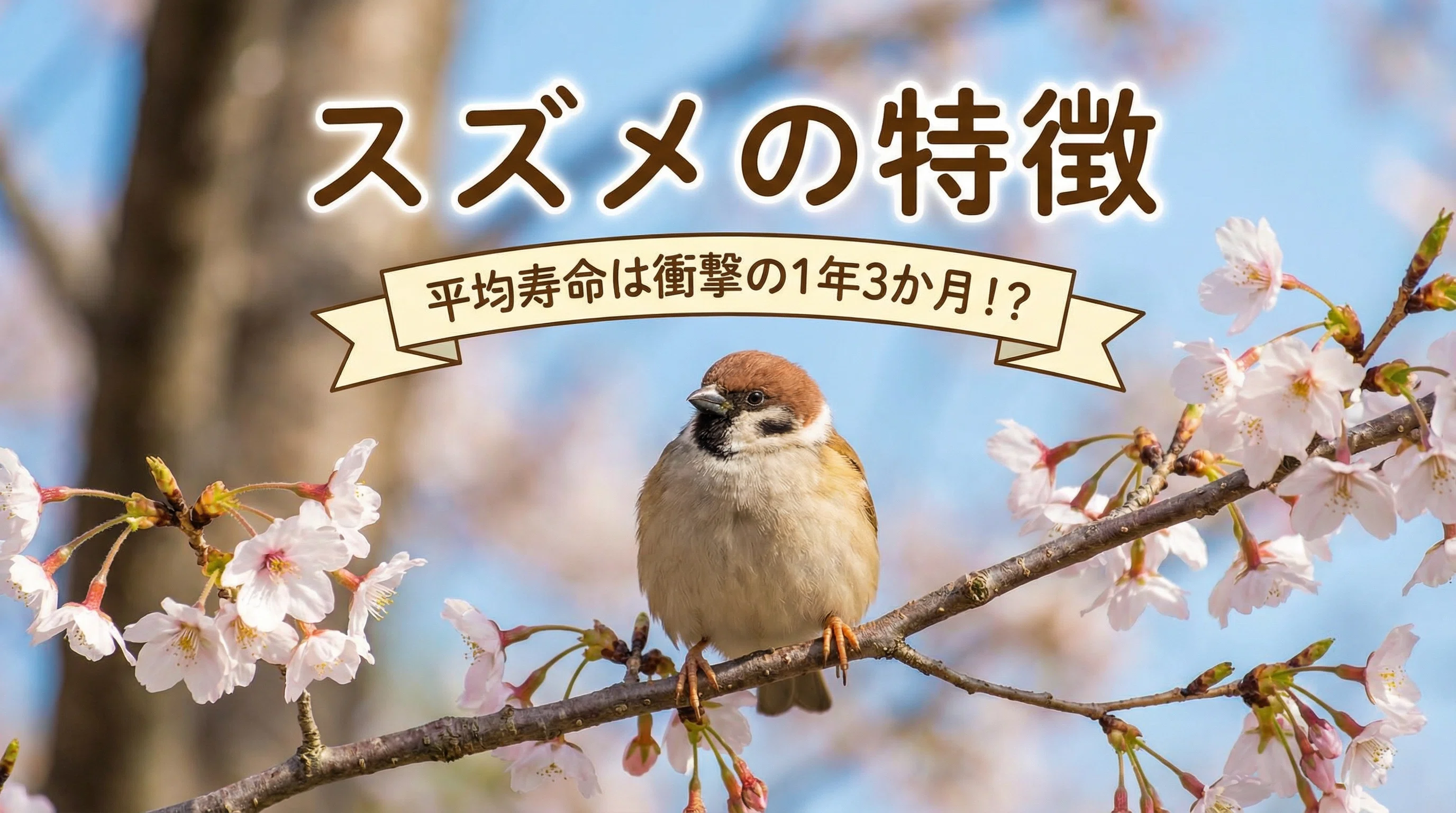 2026年最新】スズメの特徴と生態を徹底解説！｜2種類の見分け方・寿命