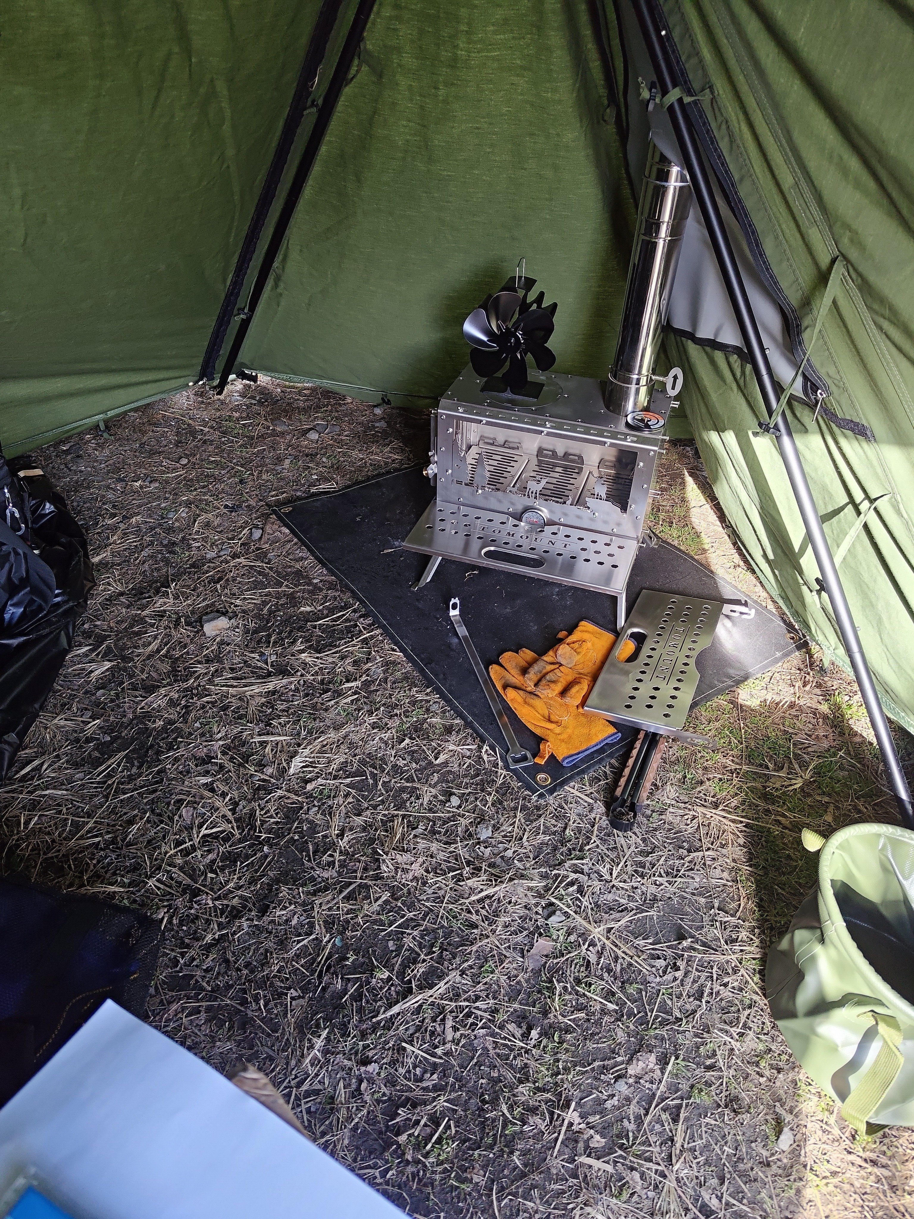 ソロキャンプNo.2～角田大橋河川敷(野営地)｜繭婆