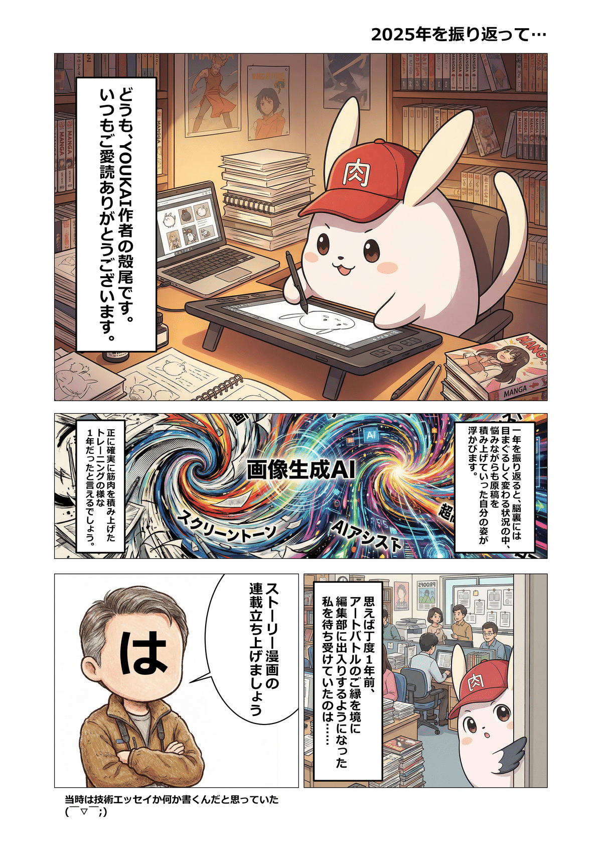 【新春描き下ろし】「YOUKAI」作者: 殻尾 (からび－)