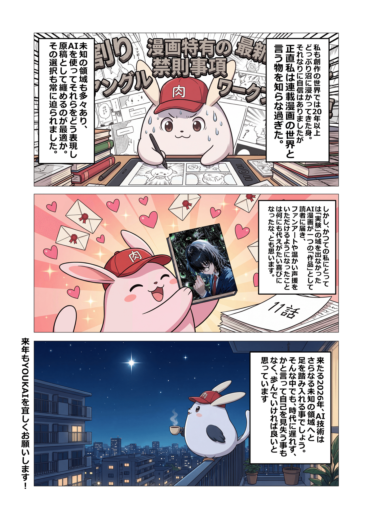 【新春描き下ろし】「YOUKAI」作者: 殻尾 (からび－)