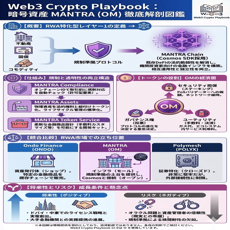 暗号資産MANTRA/マントラ(OM)とは？将来性や仕組み・課題点・買い方を解説｜Web3 Crypto Playbook