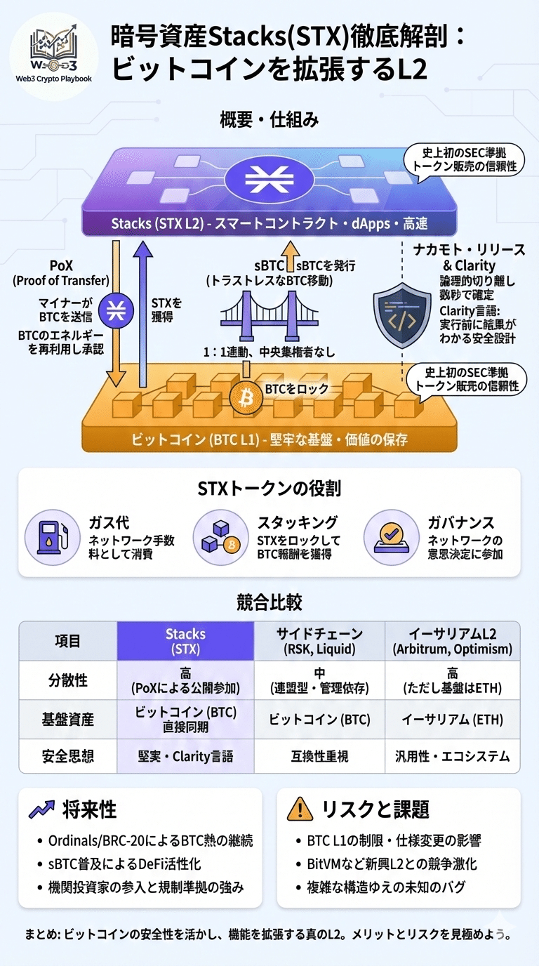 暗号資産スタックス(STX)とは？将来性や課題点・買い方を解説｜Web3 Crypto Playbook