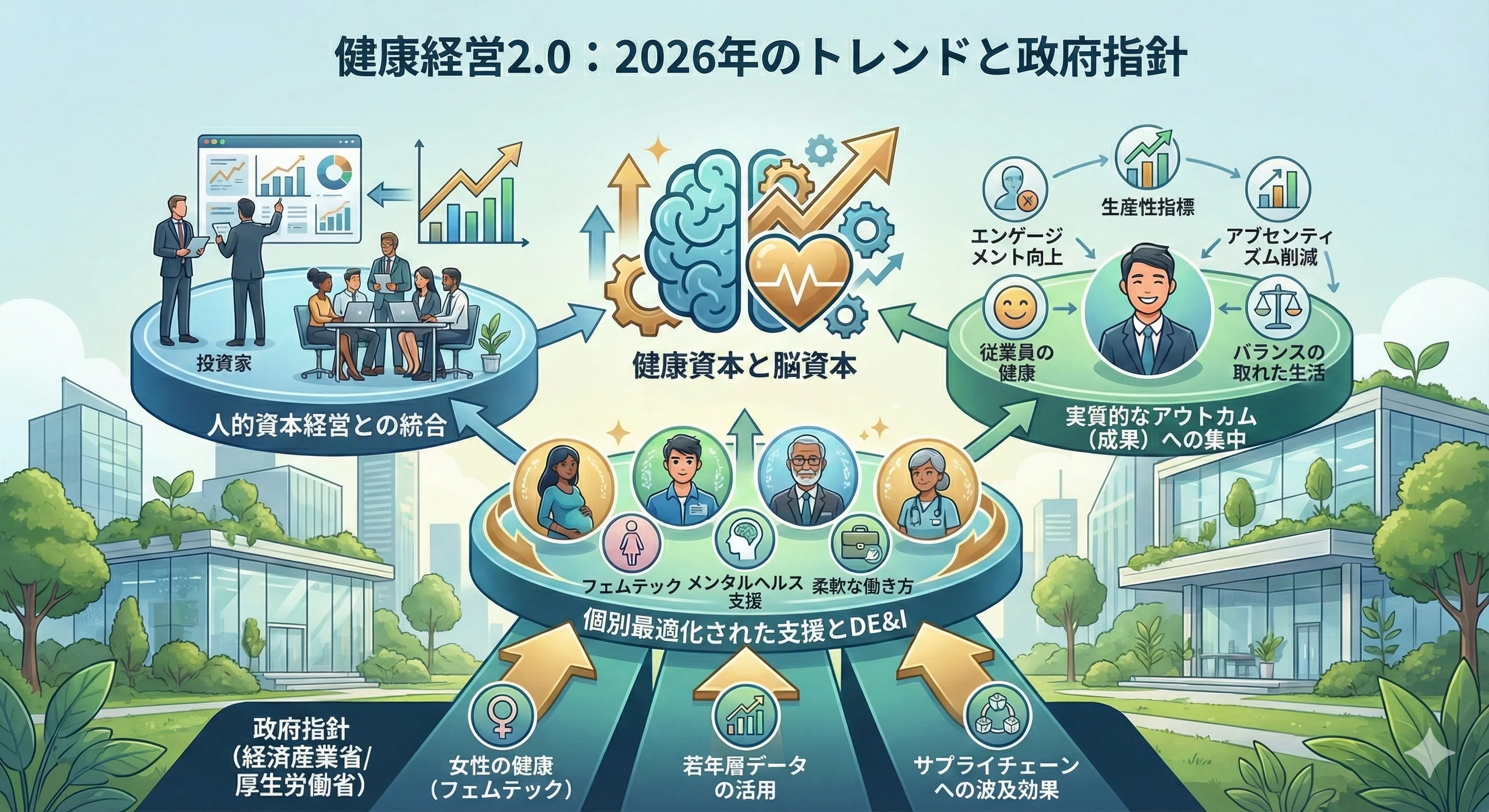 健康経営2.0：2026年のトレンドと政府指針の全貌｜BizWell編集部