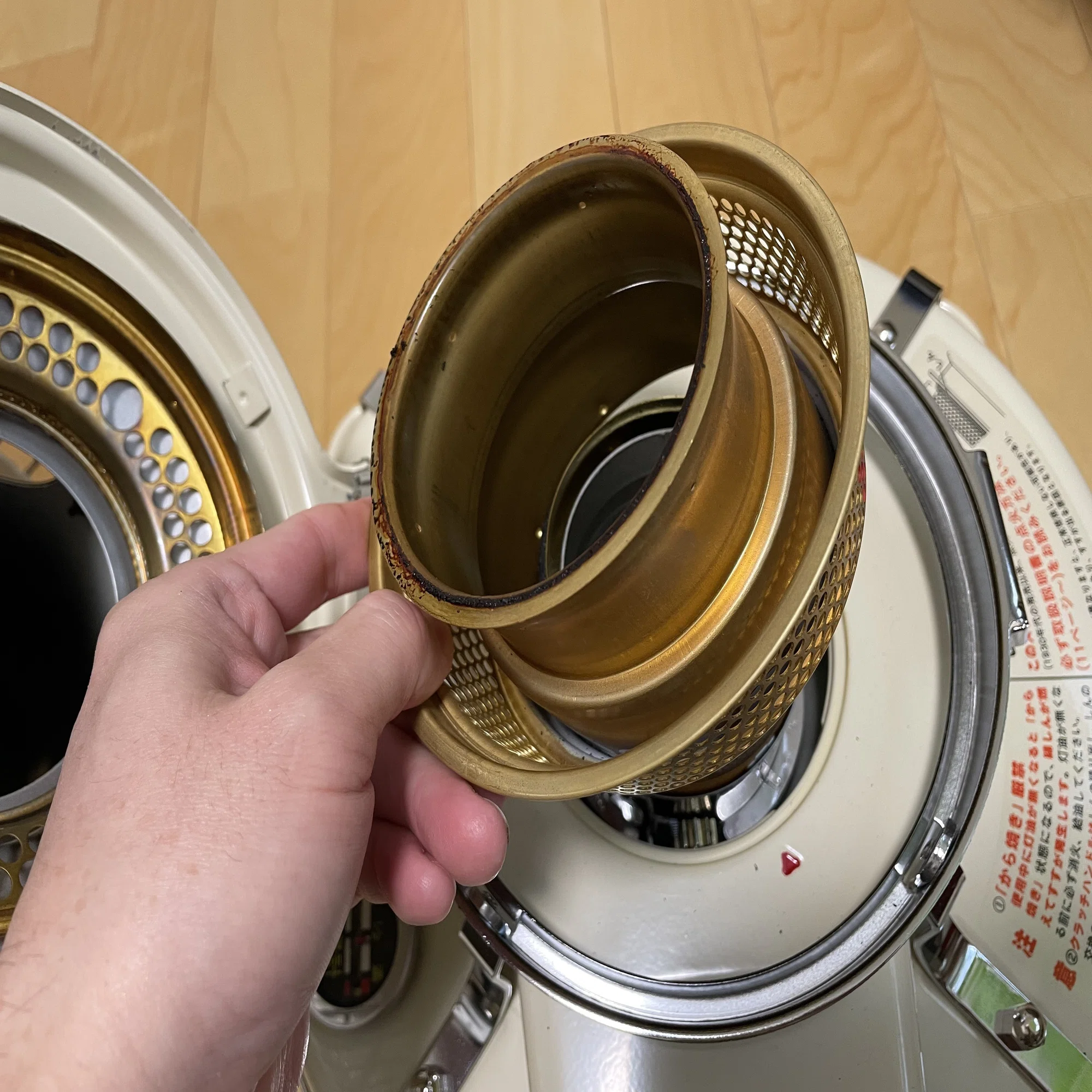 アラジンストーブのお手入れ｜てつ