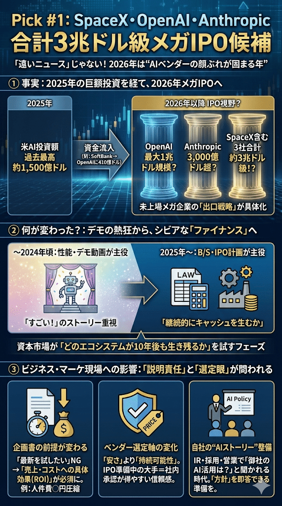 OpenAI×Anthropicの上場準備、クラウド巨額投資と日本1.23兆円AI予算
