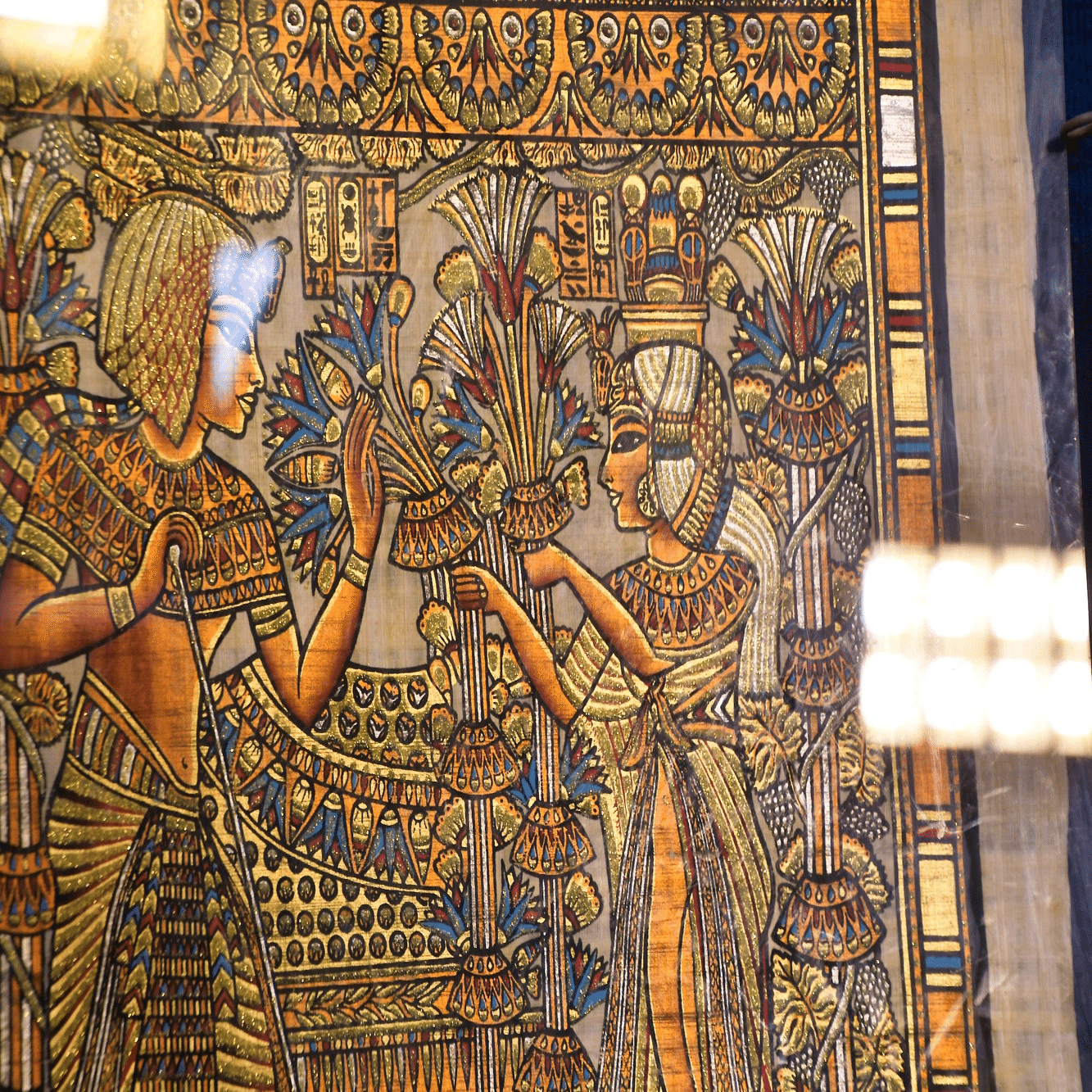 エジプト古代風刺繍アート作品 ワンダラー！」で始まり、「刺繍Tシャツ」で終わるエジプト旅の