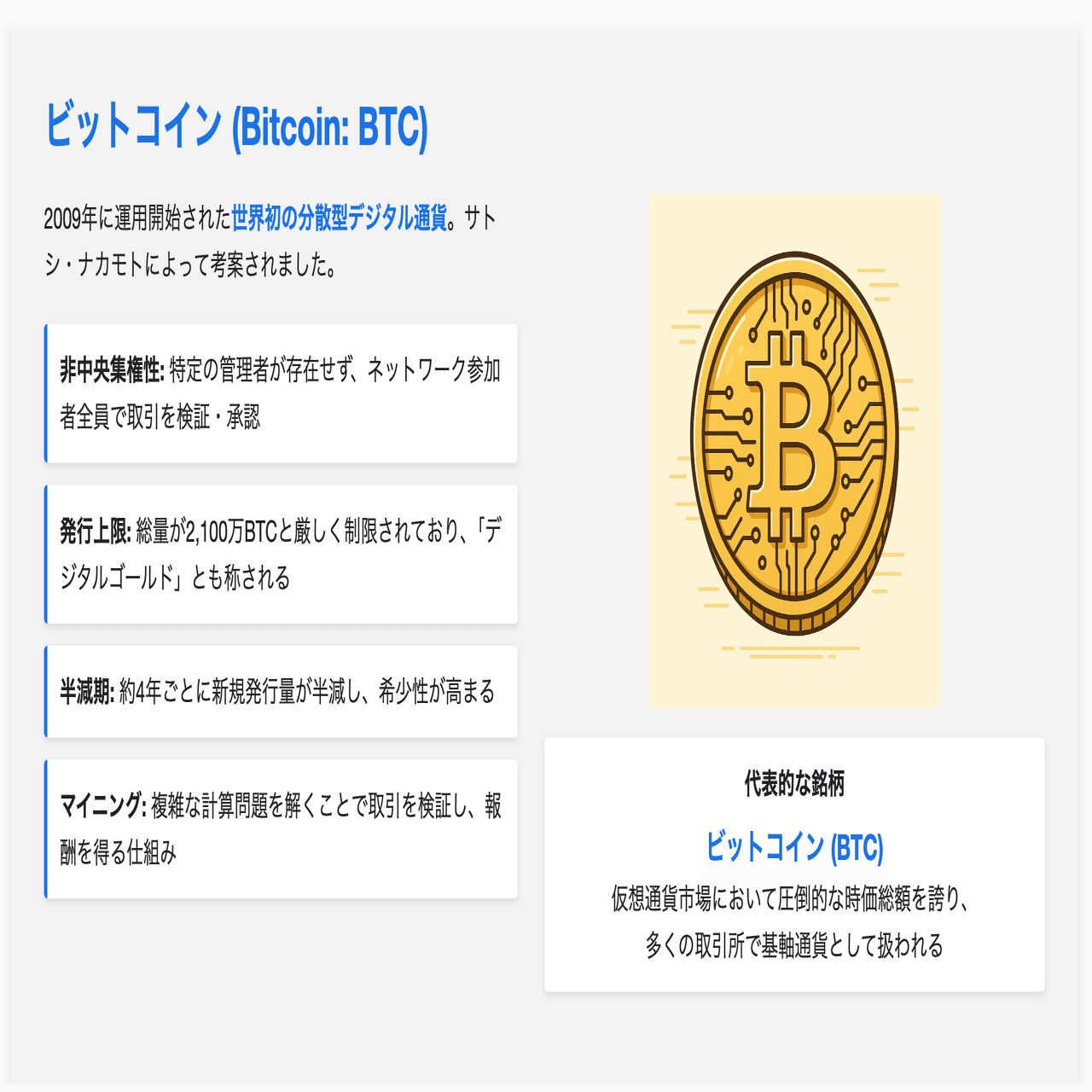 AIプレゼン資料【初心者向け！仮想通貨の「種類」が3分でわかる】｜nappanpko