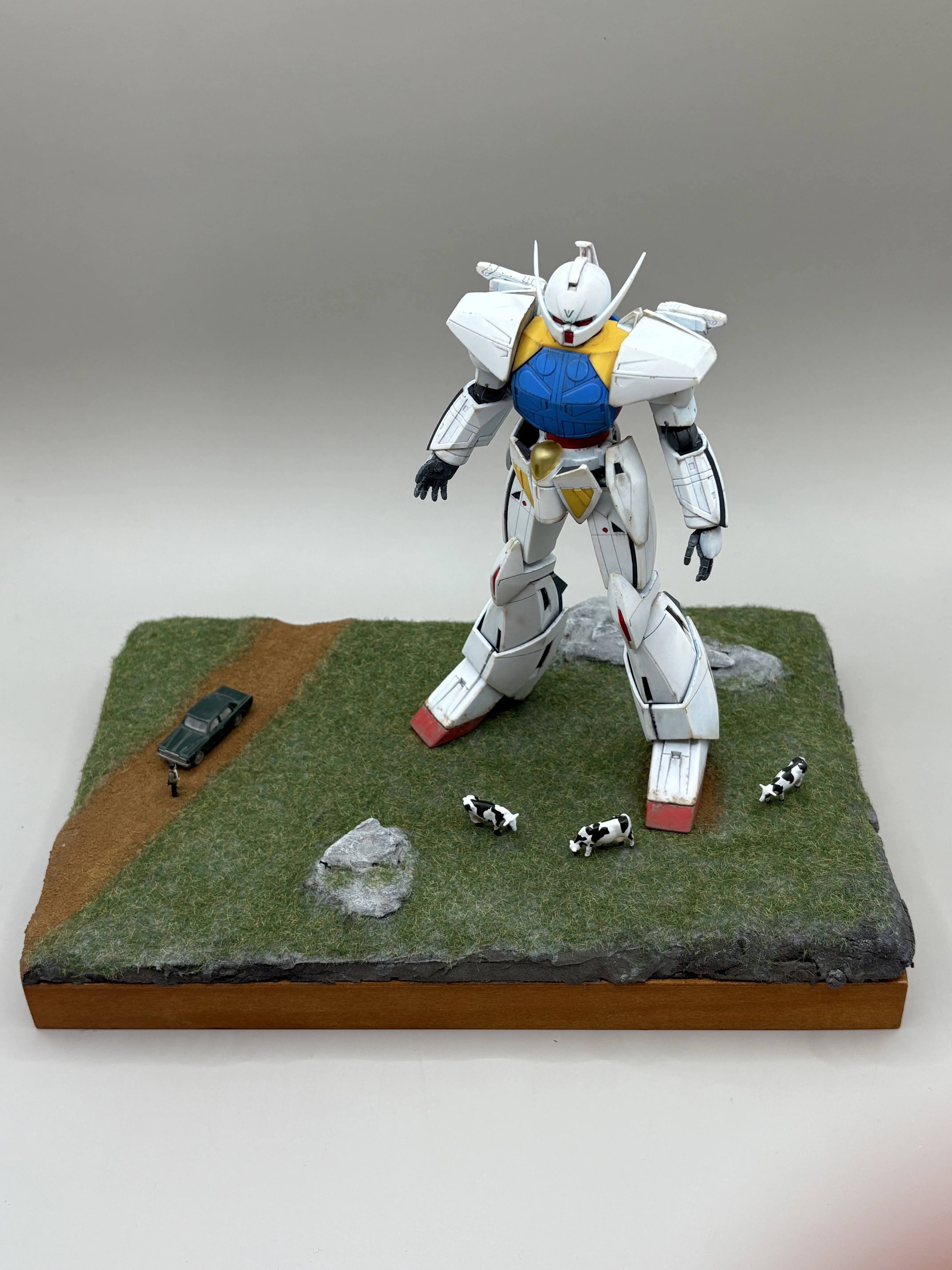 溶接　ガンダム　1点物 1/144 RX-78F00/E ガンダム (EX-001 グラスフェザー装備) – SOOTANG HOBBY