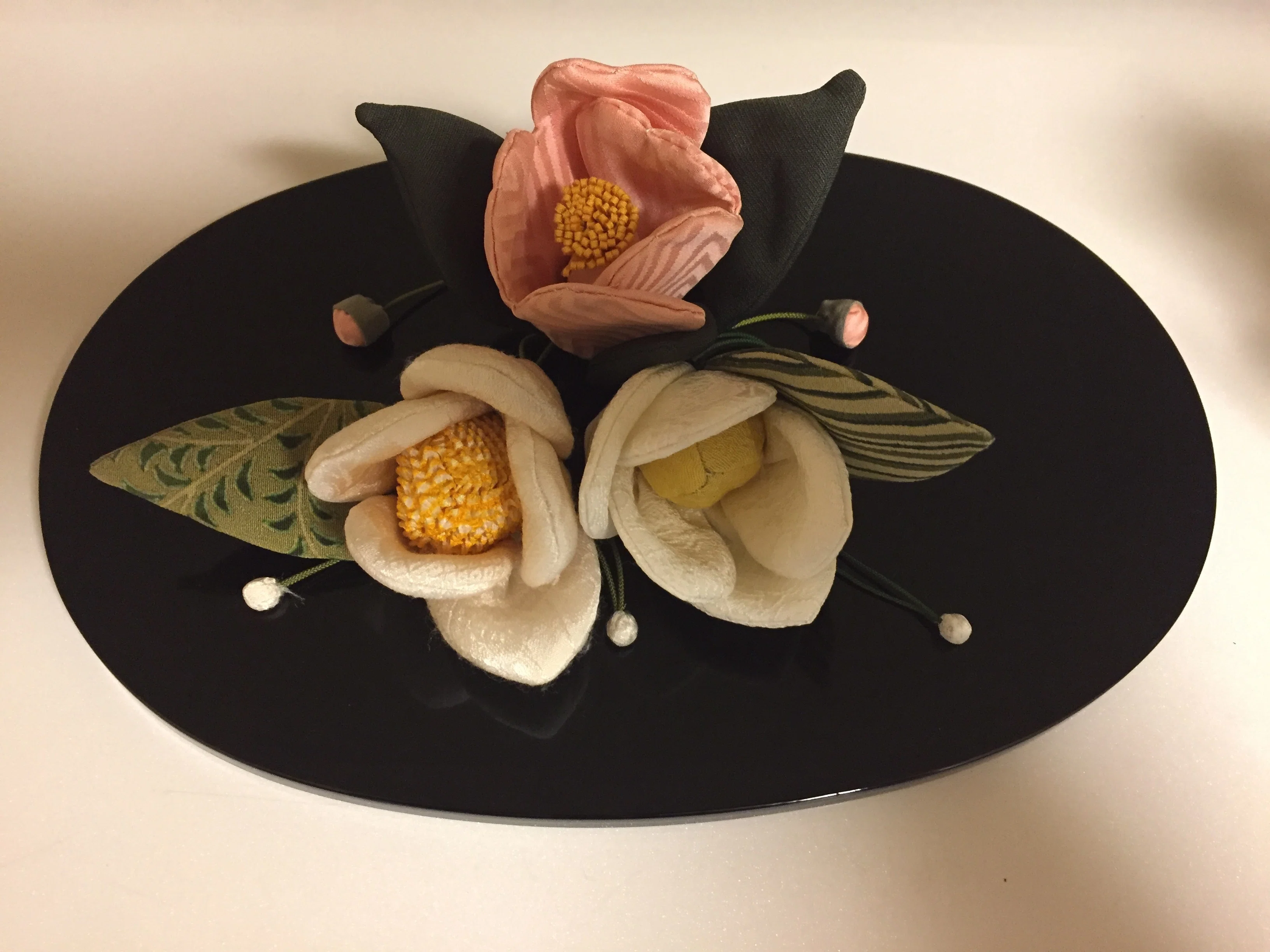 Kazuko's handicrafts | Kantsubaki (Winter Camellia：寒椿)｜no21sakura