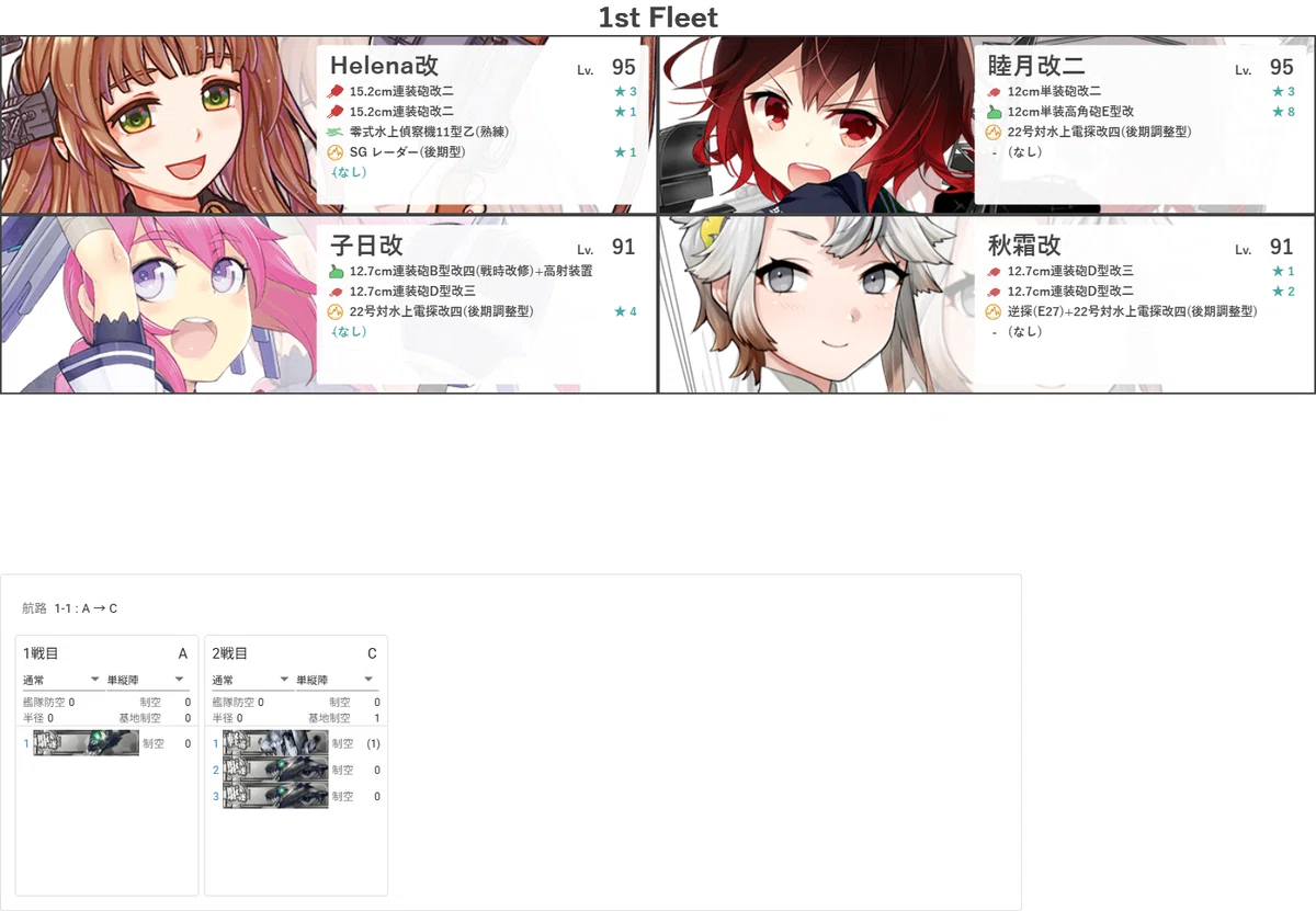 艦これ2026新春任務群の編成記録｜わんこ
