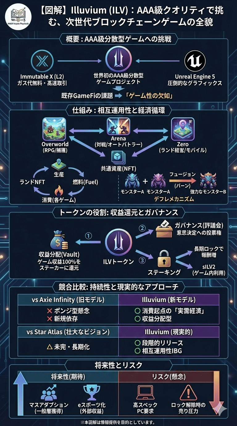 暗号資産イルビウム(ILV)とは？将来性は？既存GameFiとの構造的違いから見える強みとリスク｜Web3 Crypto Playbook