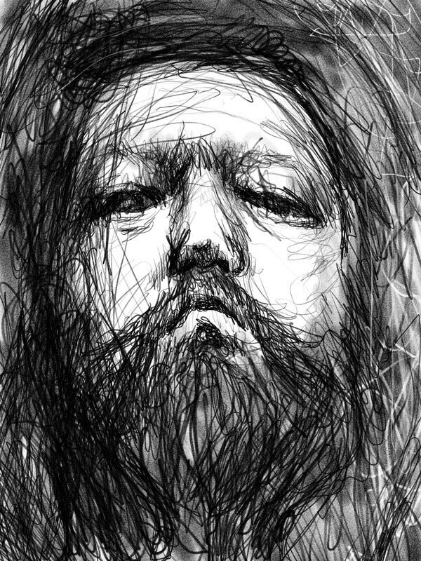 今日の自画像イラスト（2026年1月4日）｜天竹みのるるる尾