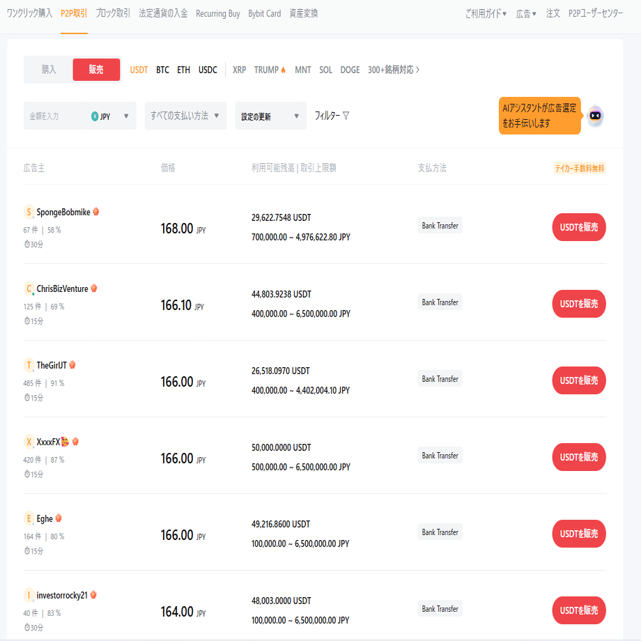 BYBITのP2P取引が魔境になっていた話｜水瀬亞里亞