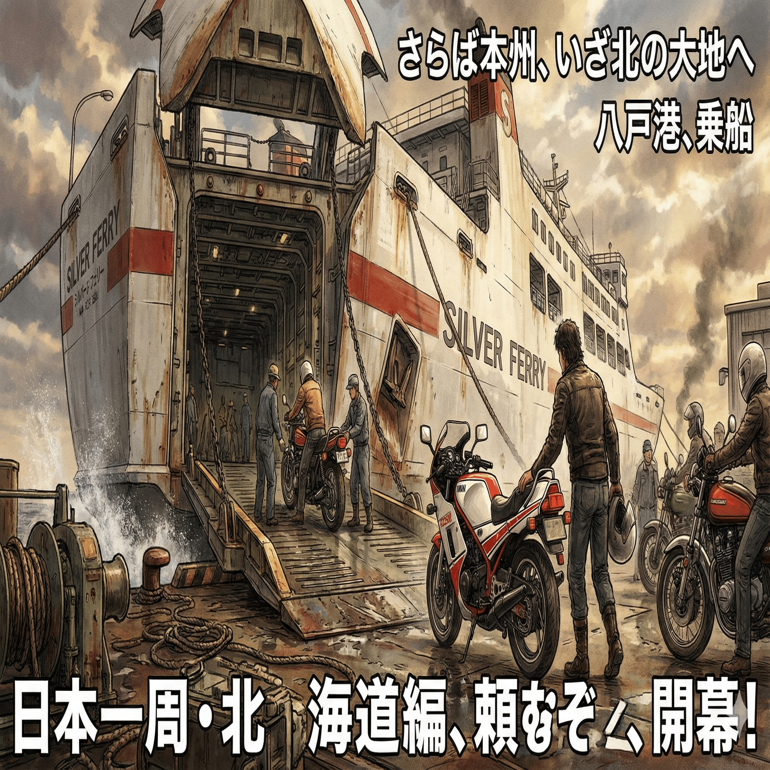 北へ！ RZと渡る津軽海峡、そして試される大地の洗礼｜MaroNoah
