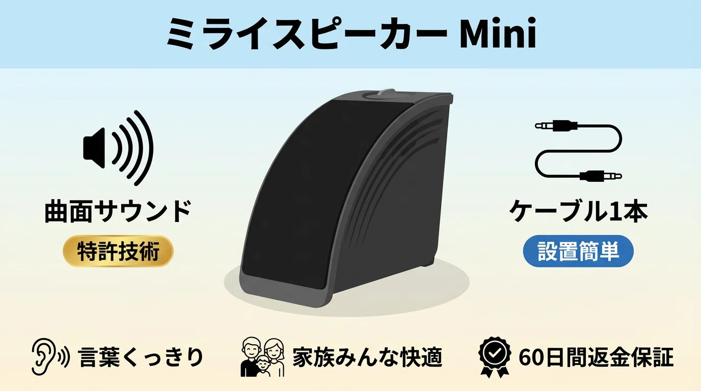 高齢者が聞き取りやすいおすすめスピーカー7選！老人性難聴用のテレビ