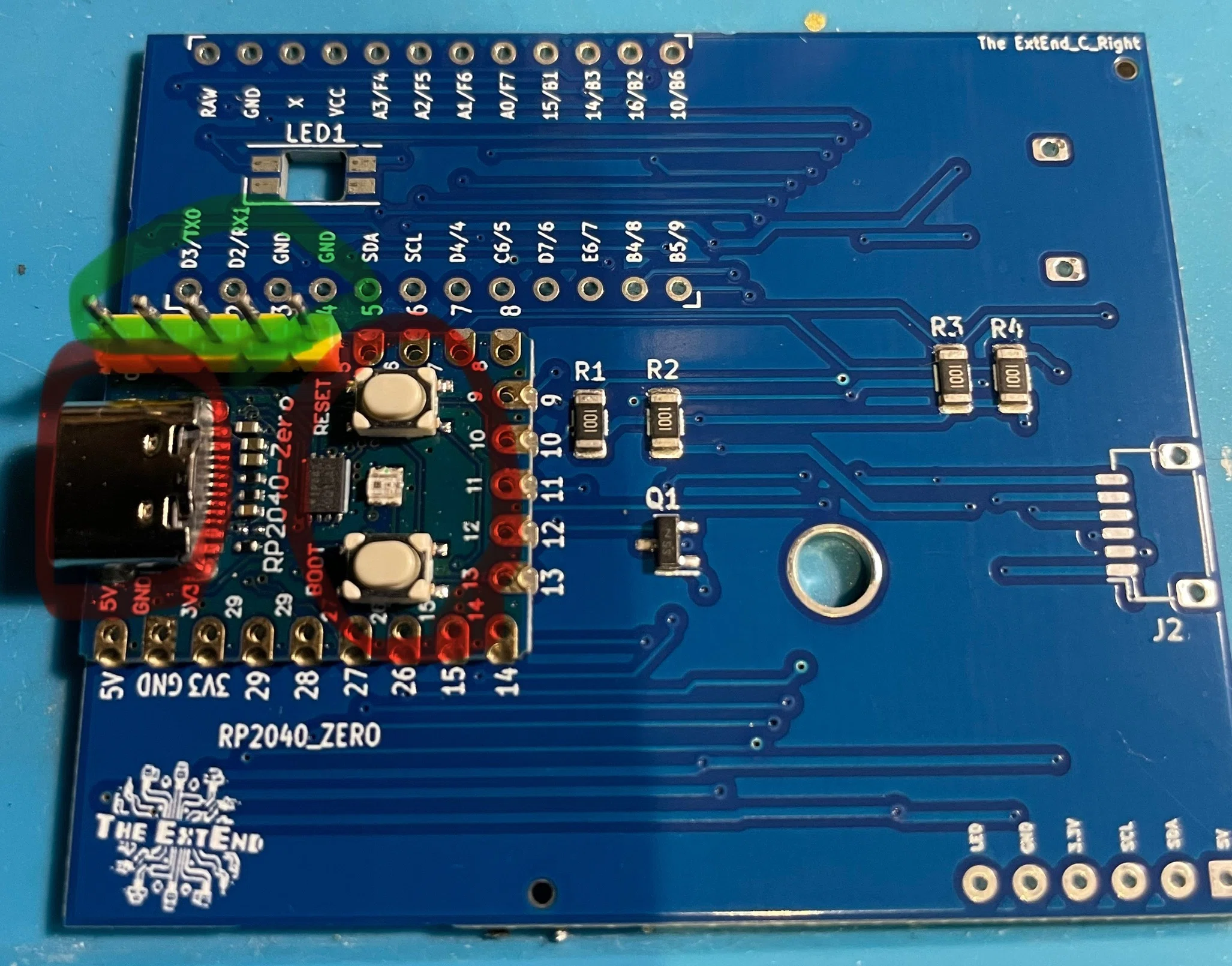 3.7.2 RP2040ZERO拡張基板「TheExtend_rp_V2」のビルドガイド｜YMG Works