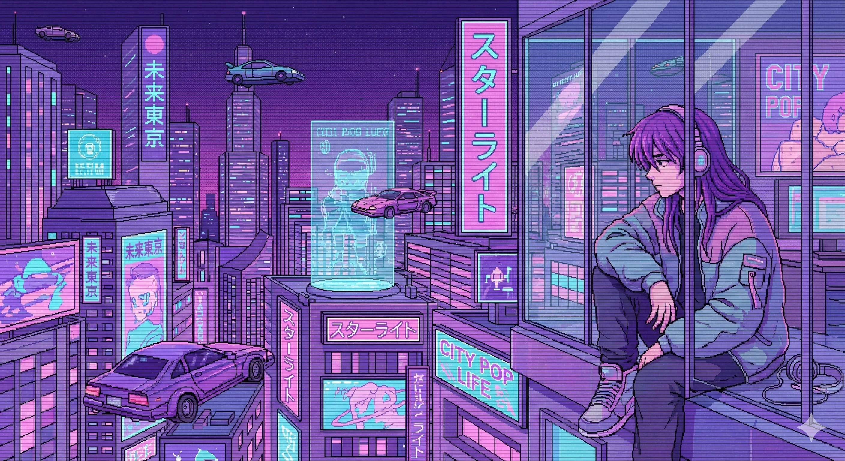 Geminiと作るサイバーパンクな夜の街｜🐻‍❄️