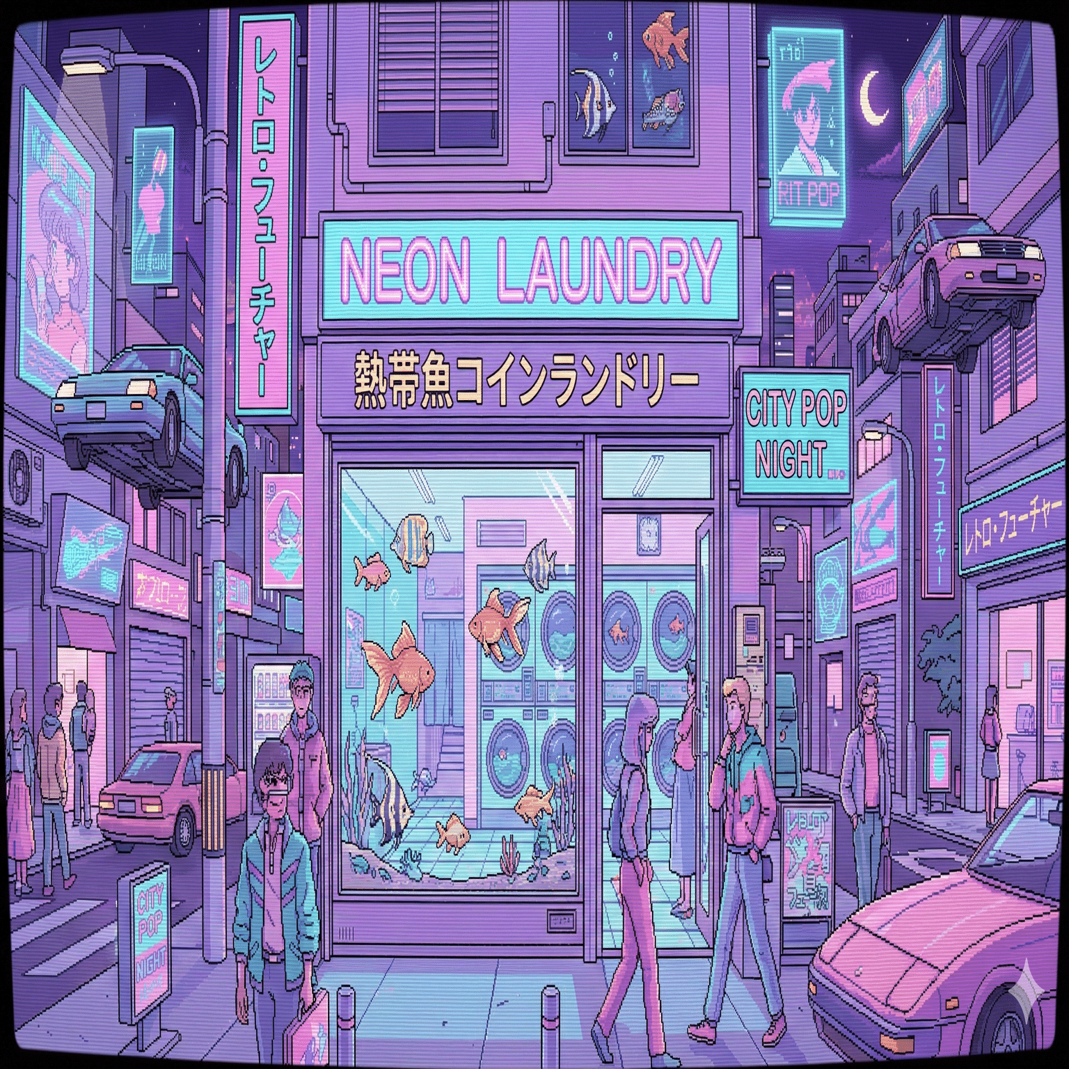 Geminiと作るサイバーパンクな夜の街｜shiro