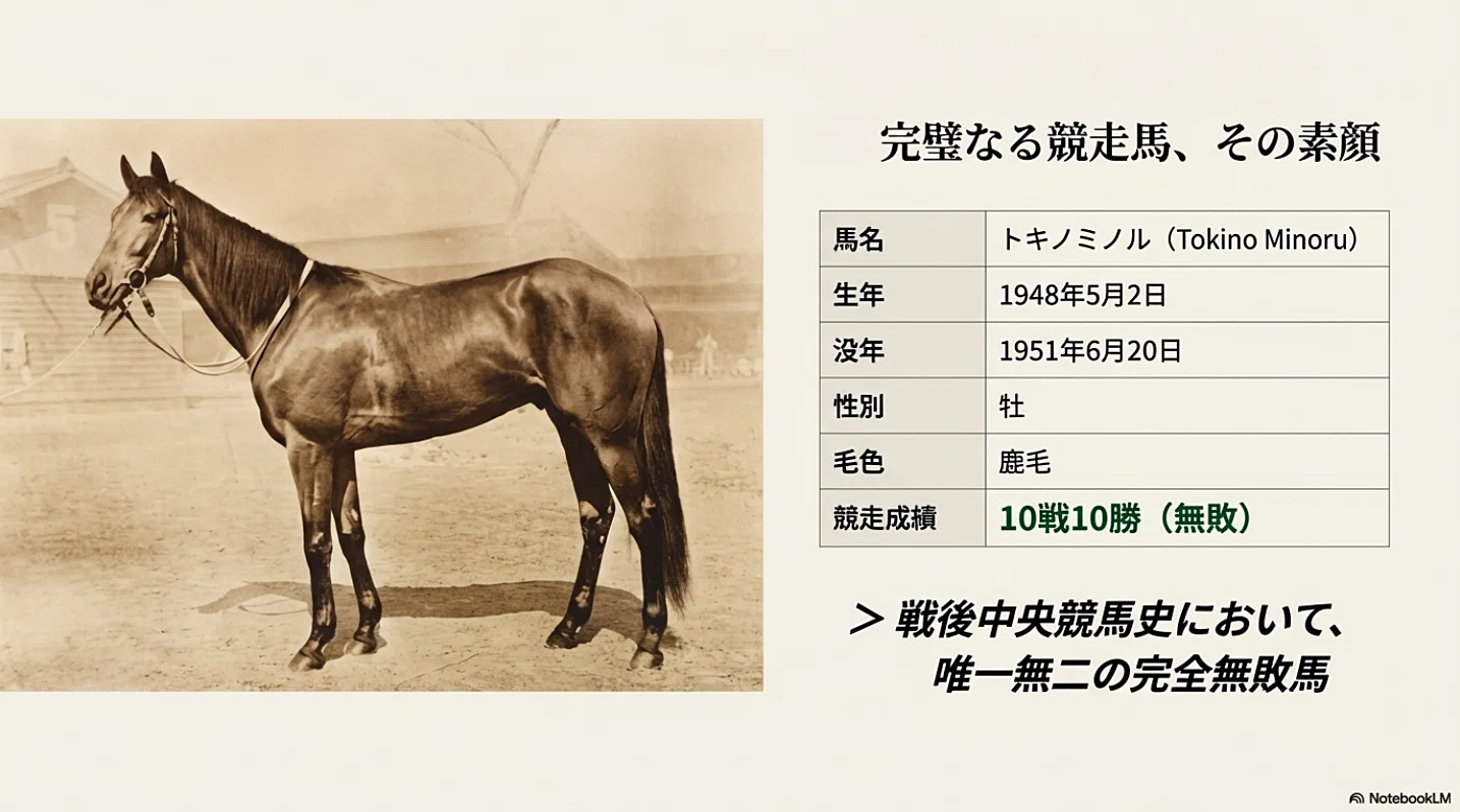 幻の全勝馬・トキノミノル －10戦10勝、そしてダービーの先にあった 