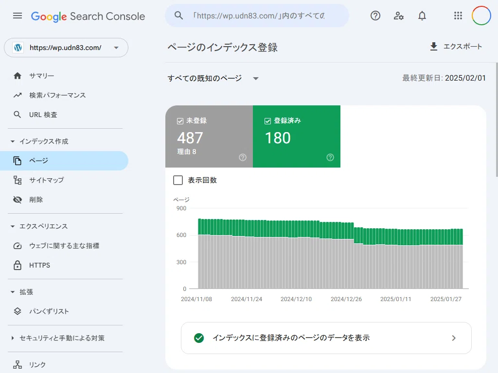Google Search Console「ページがインデックスに登録されなかった理由