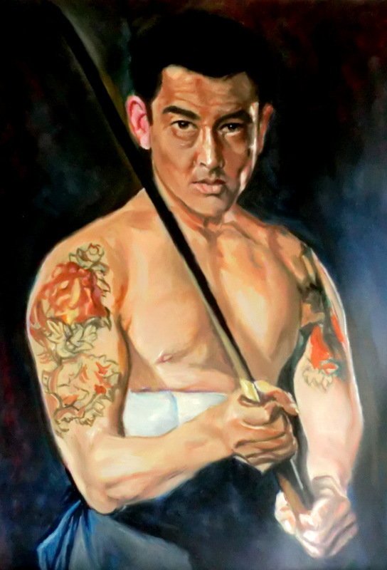 一日一絵（40）高倉健さんを描く。｜都志良三