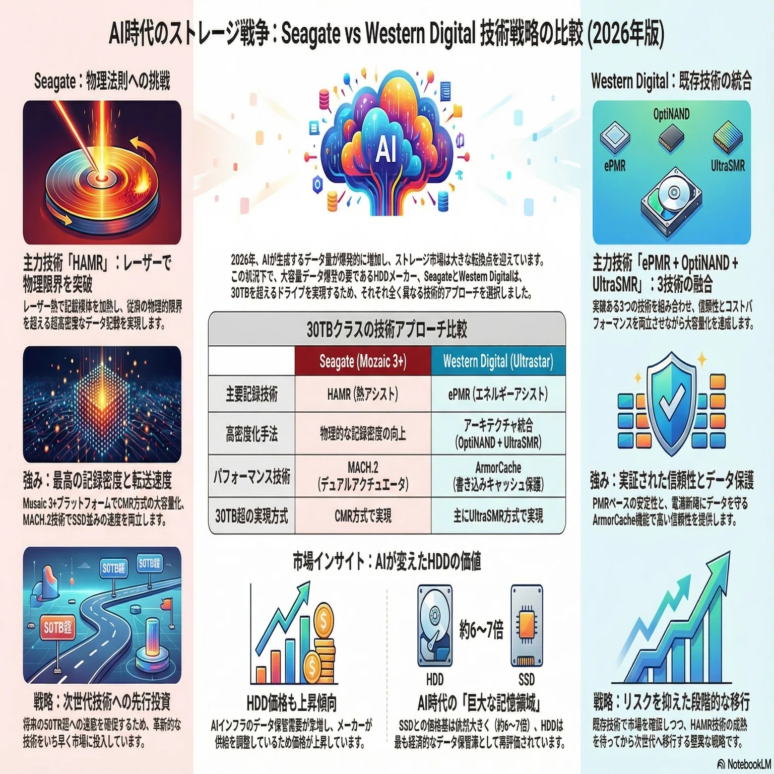 2026年ストレージ産業の現状と技術的展望：Seagate、Western Digital