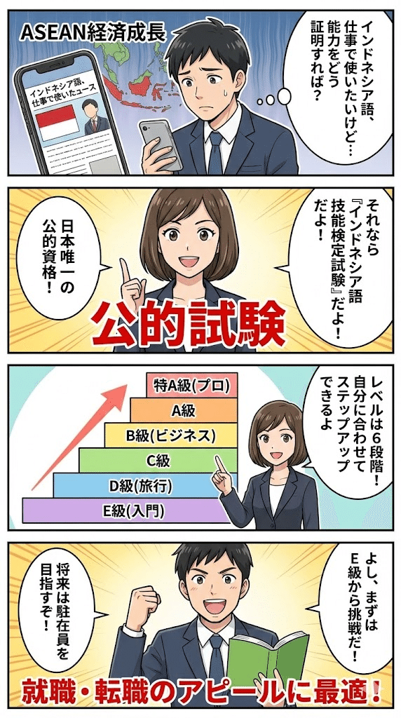 保存版】インドネシア語能力試験の種類と選び方｜あなたのレベルに最適
