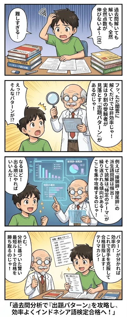 インドネシア語検定試験の過去問分析｜9割の受験者が見落とす出題