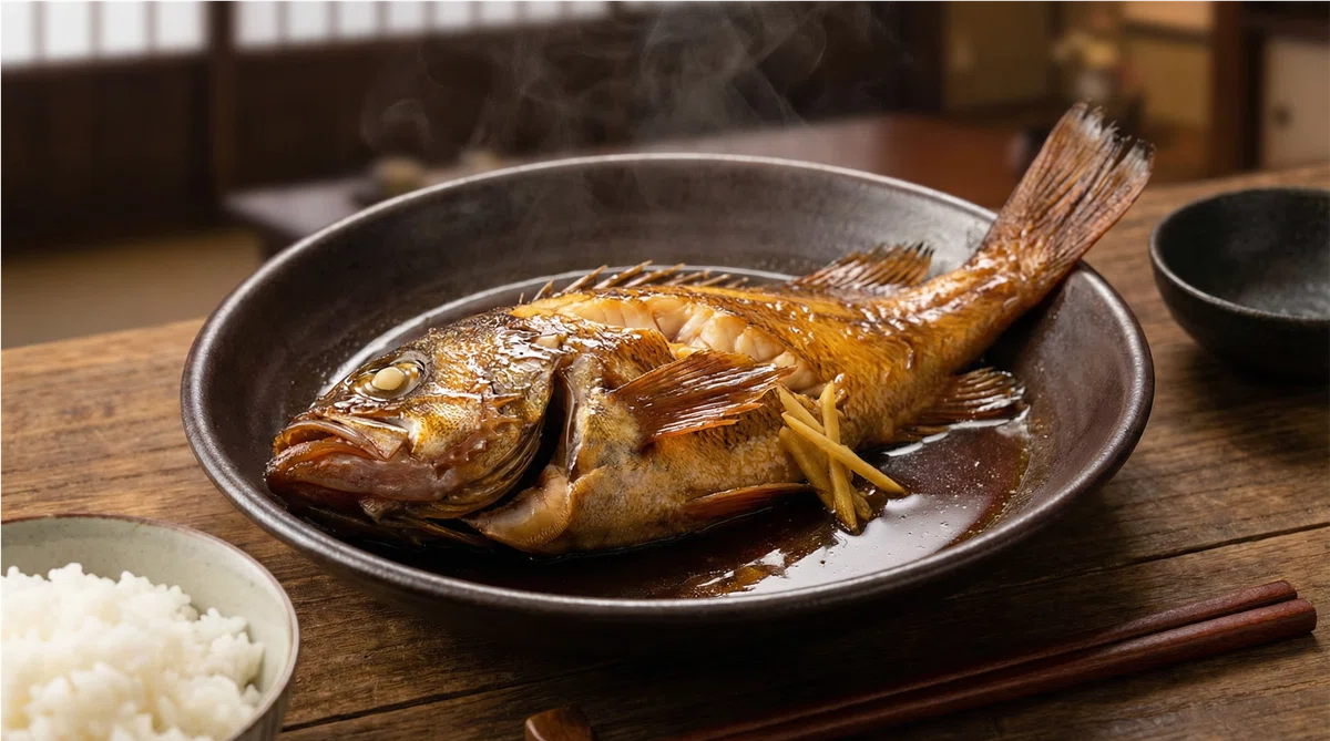 大型メバルの煮つけ