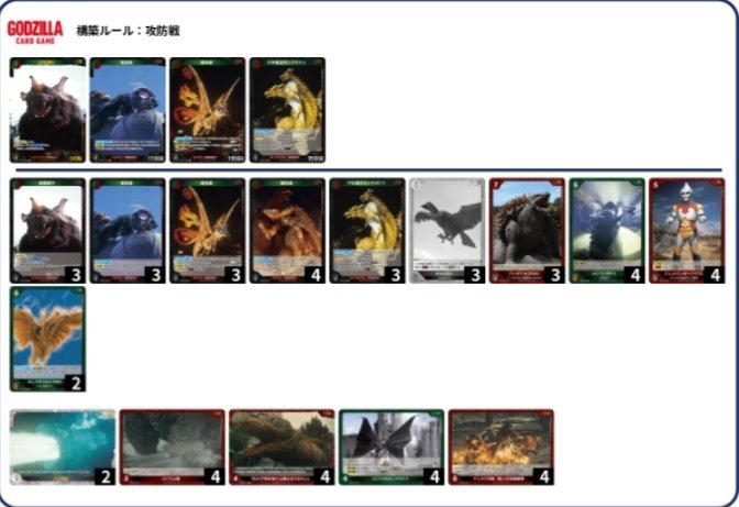 ゴジラカードゲーム所感(第三弾環境について)｜くろまい