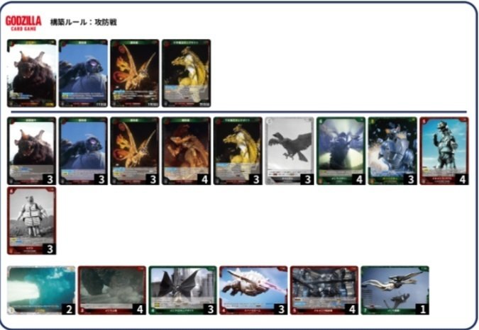 ゴジラカードゲーム所感(第三弾環境について)｜くろまい