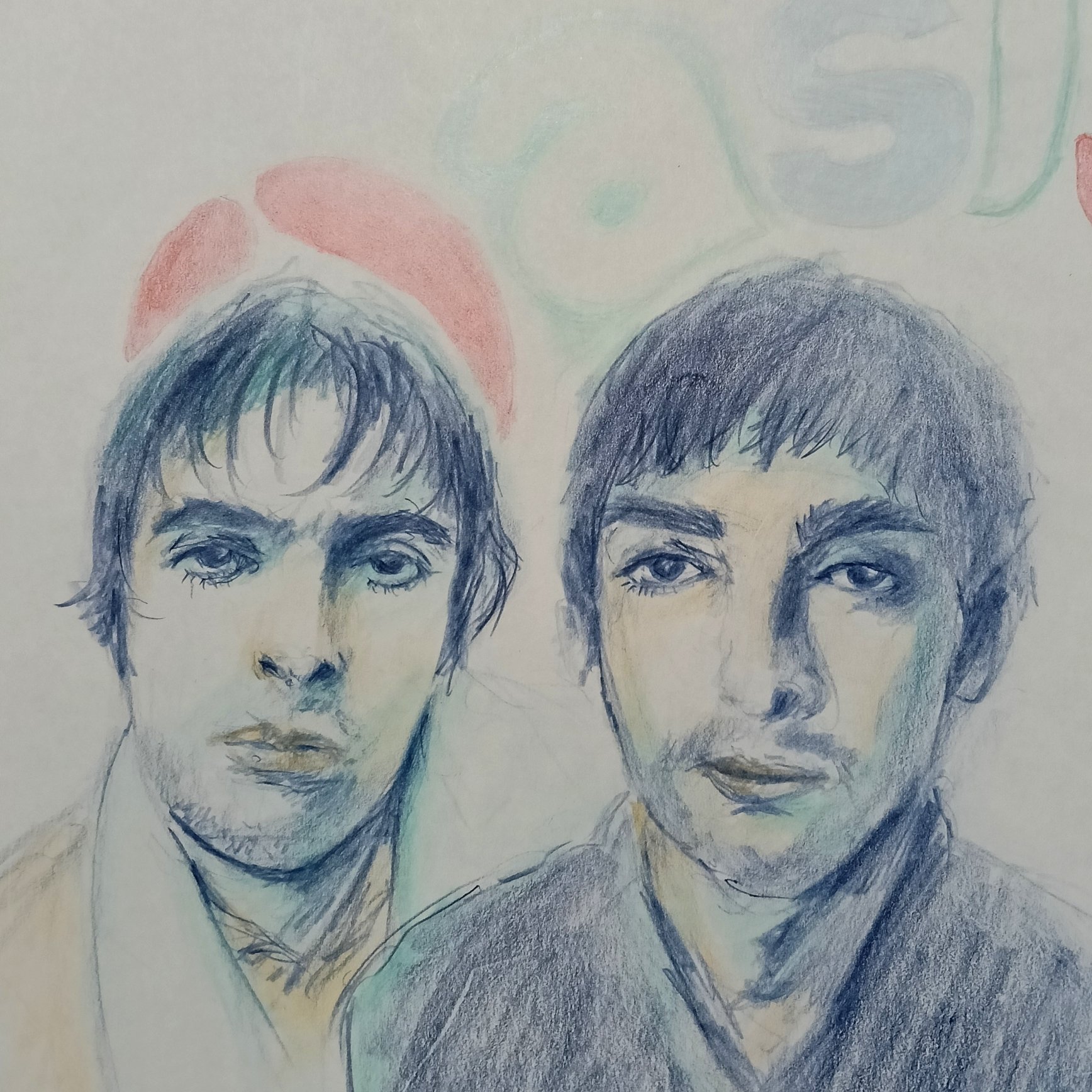 いつも一緒　色鉛筆画 色鉛筆画0106｜エカレエリ@詩-絵-自主制作