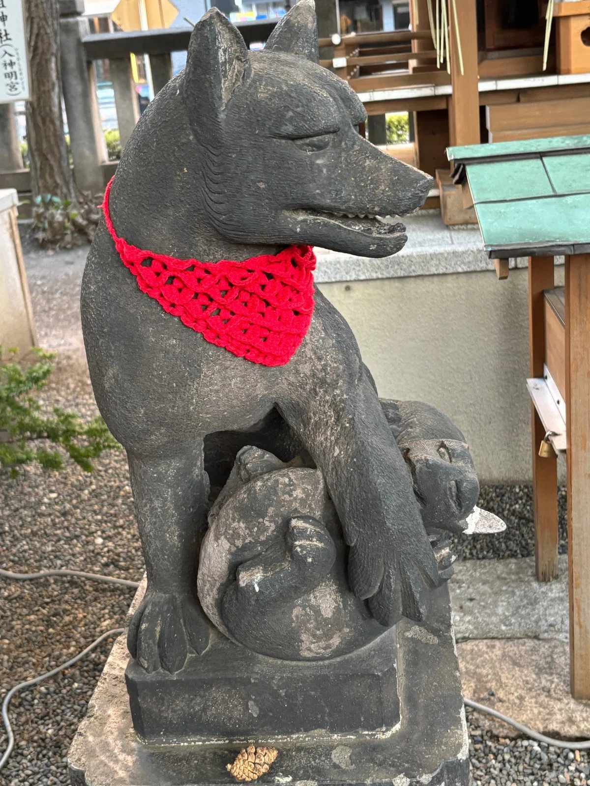 狐さんの前掛け ∔地域猫さん|yumiパンダ