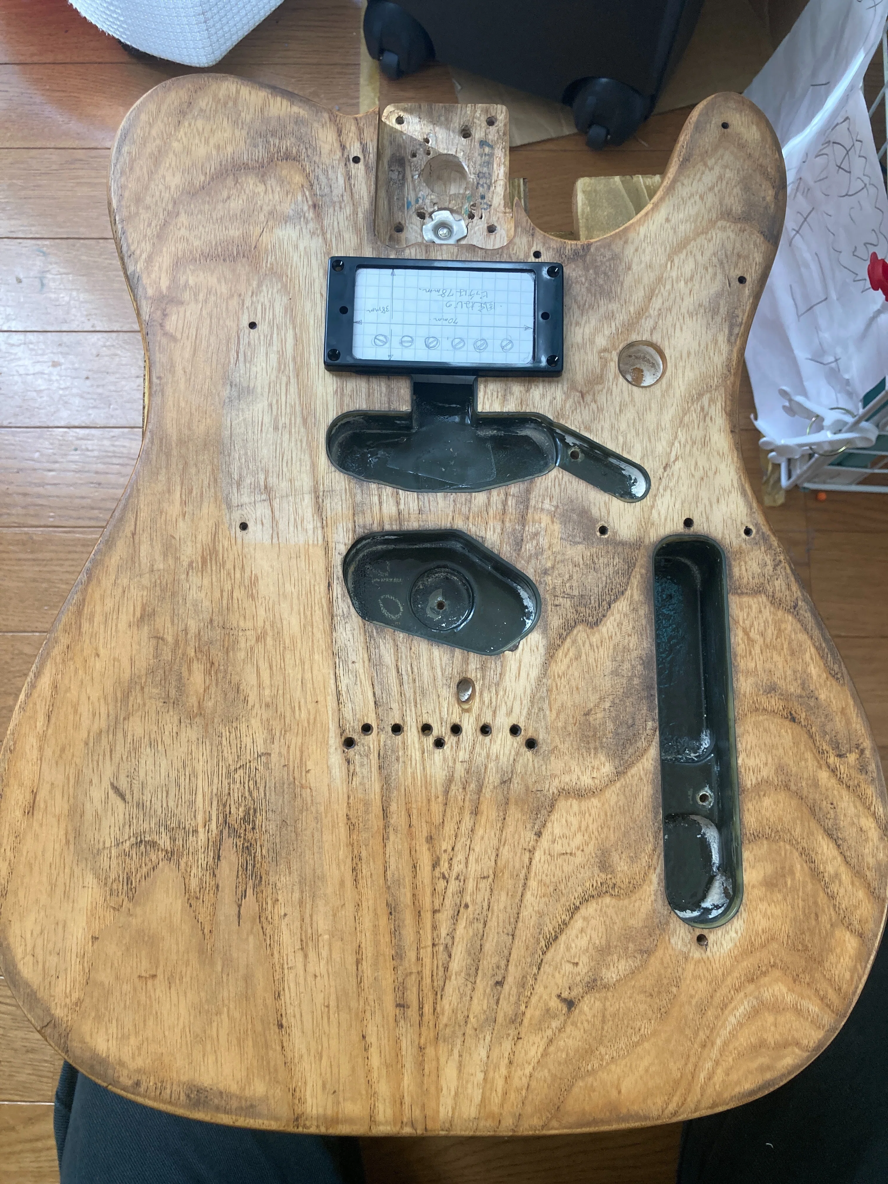 Telecaster「なんちゃってMalcolm」を作ろう～③ハードウェア装着編