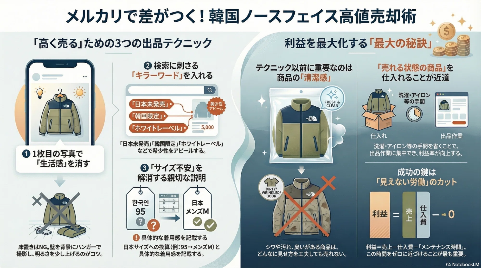 完全公開】同じノースフェイスなのに、なぜ私の商品は「5,000円高く 
