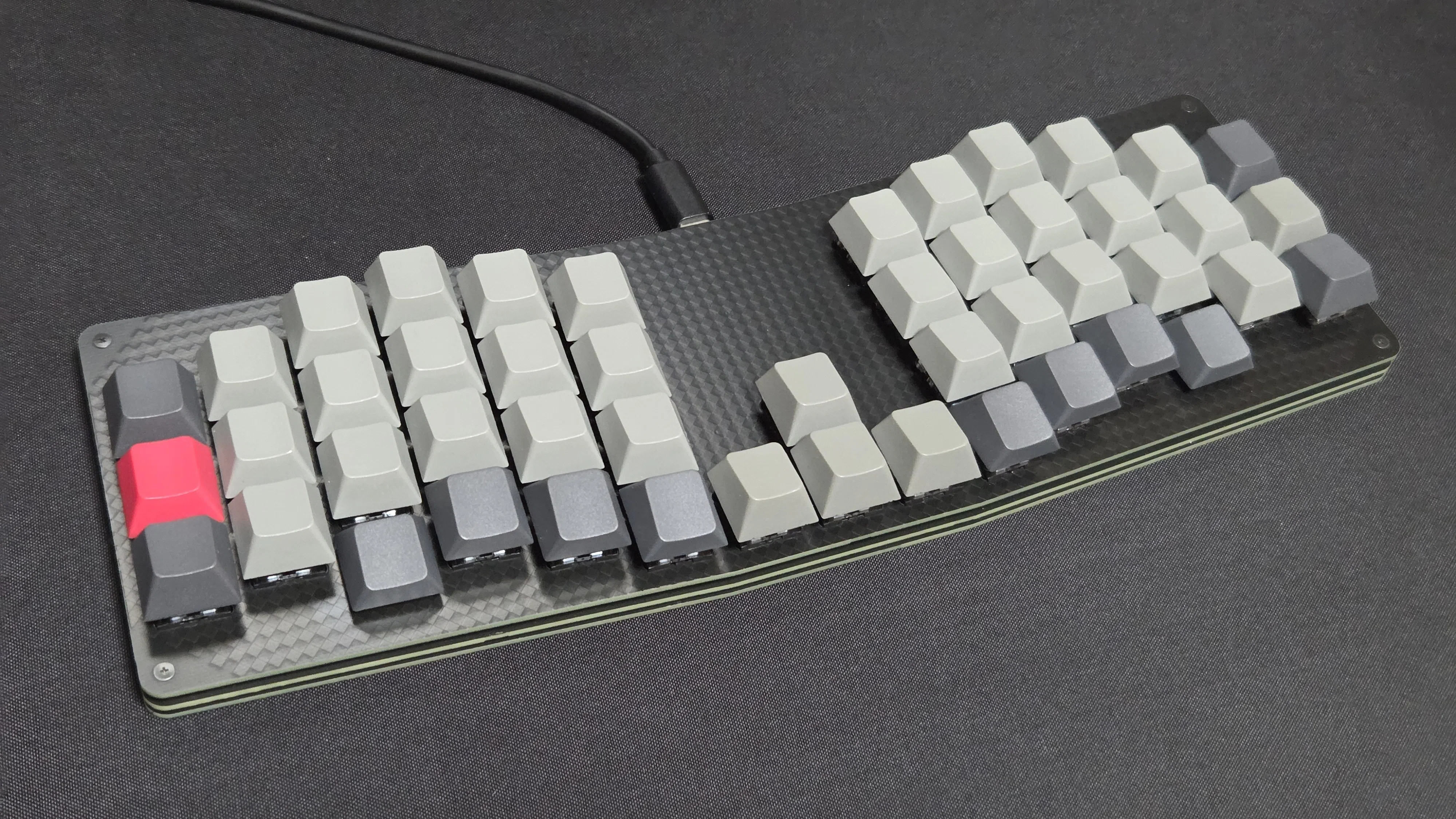 自作キーボード「ShortBow v2.0」の紹介と沼の終わり｜りゅうせいのたき
