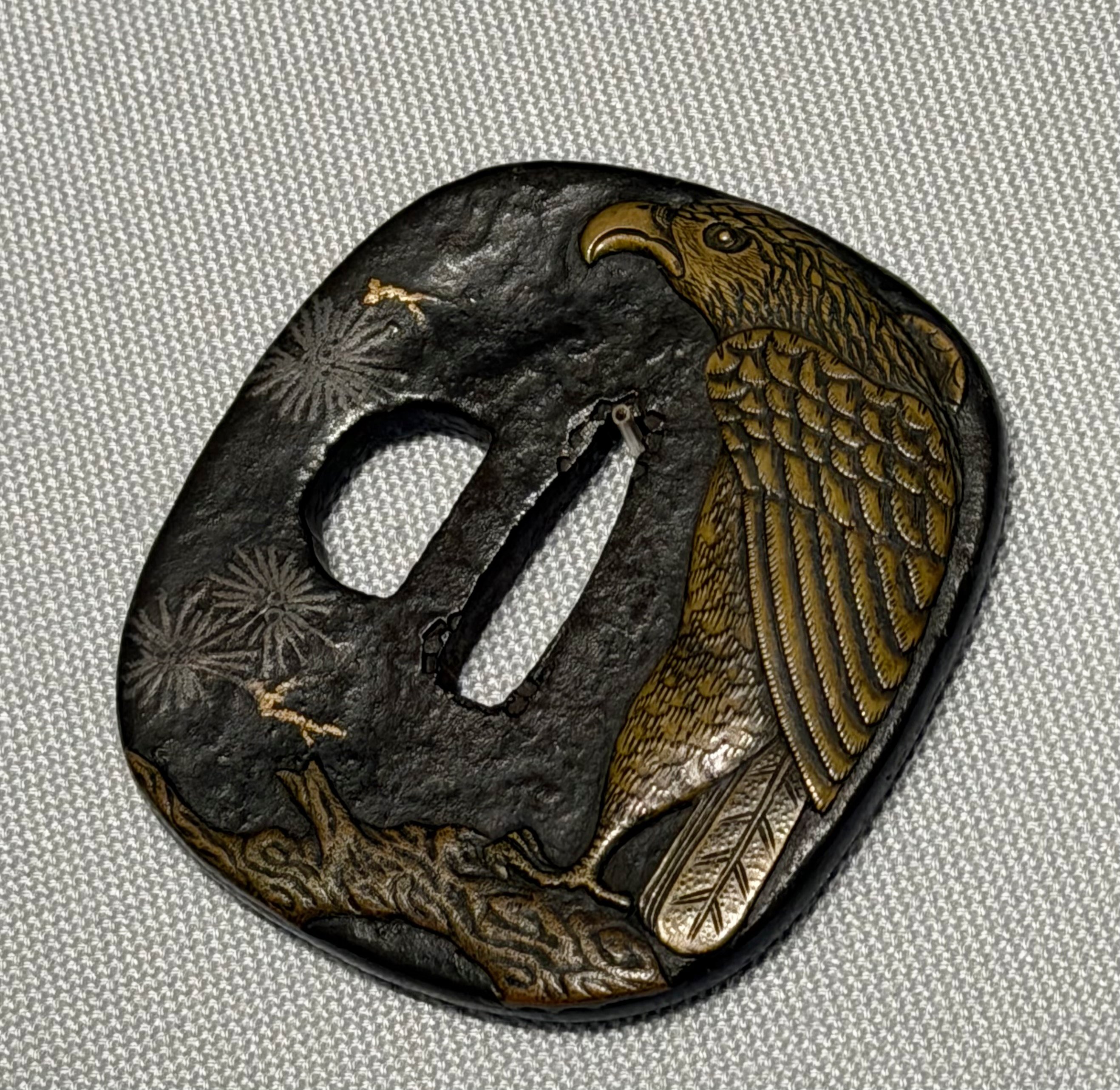 志水甚五② 松上鷹図鐔｜刀箱師の日本刀ブログ 中村圭佑