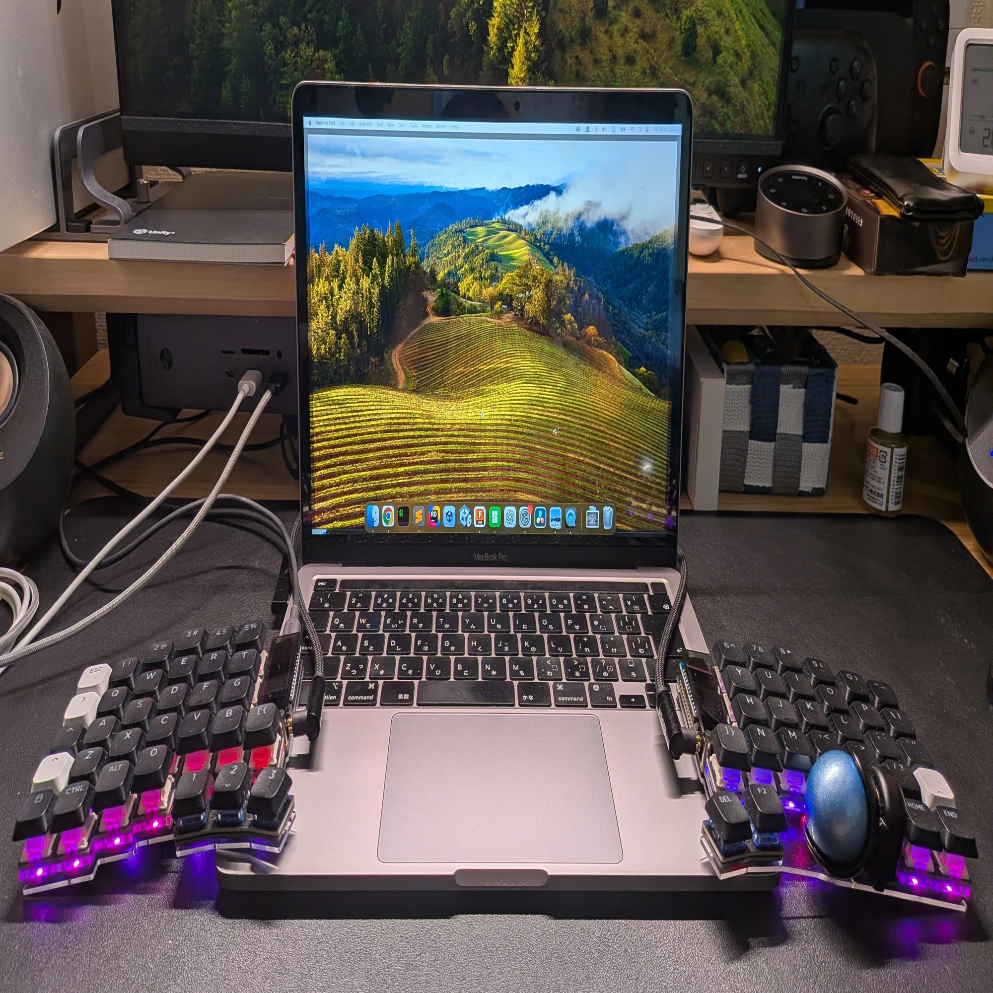 姿勢を良くしたくて分割キーボード「Keyball61」を自作してみた話 