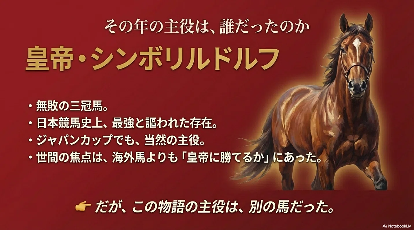 カツラギエース — 皇帝も、奇跡も、置き去りに。影すら踏ませぬ、JC