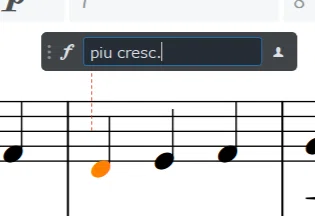 Dorico備忘録＃6 [più cresc.]の入力｜小國晃一郎
