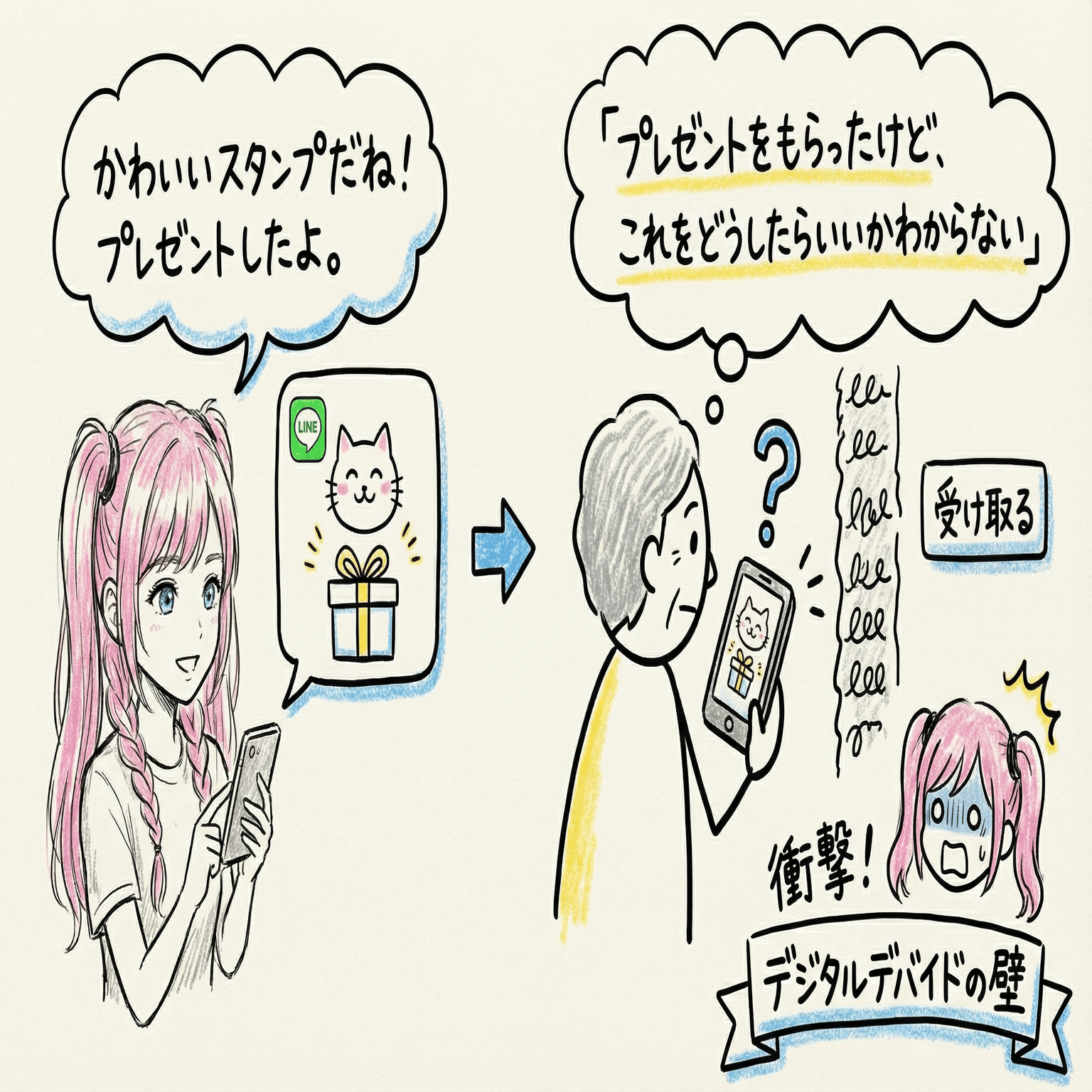 75歳の方にLINEスタンプを送ったら「どうしたらいいかわからない」と言われた話｜minaco