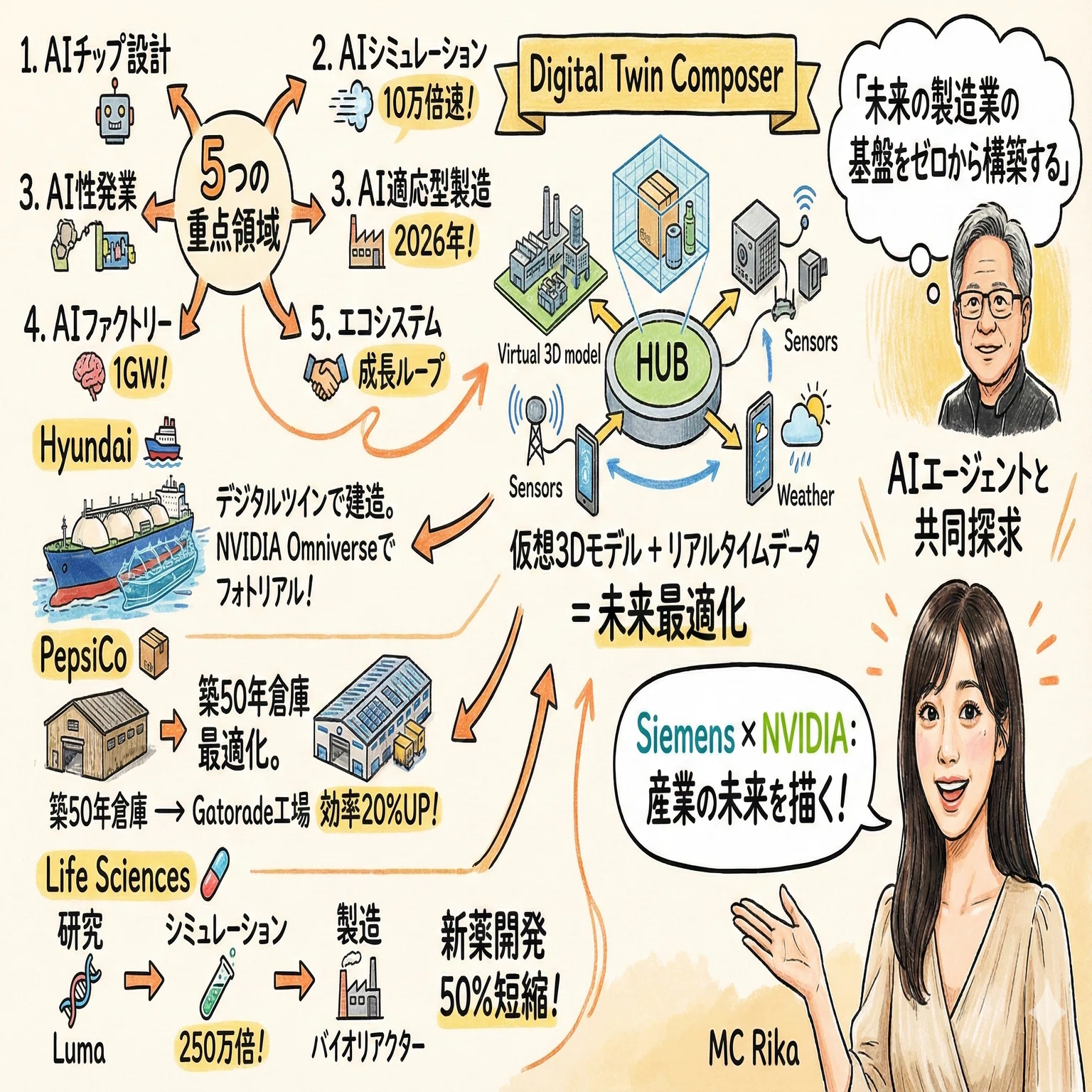 SIEMENSキーノートスピーチ：シーメンス×NVIDIAが描く「産業の未来