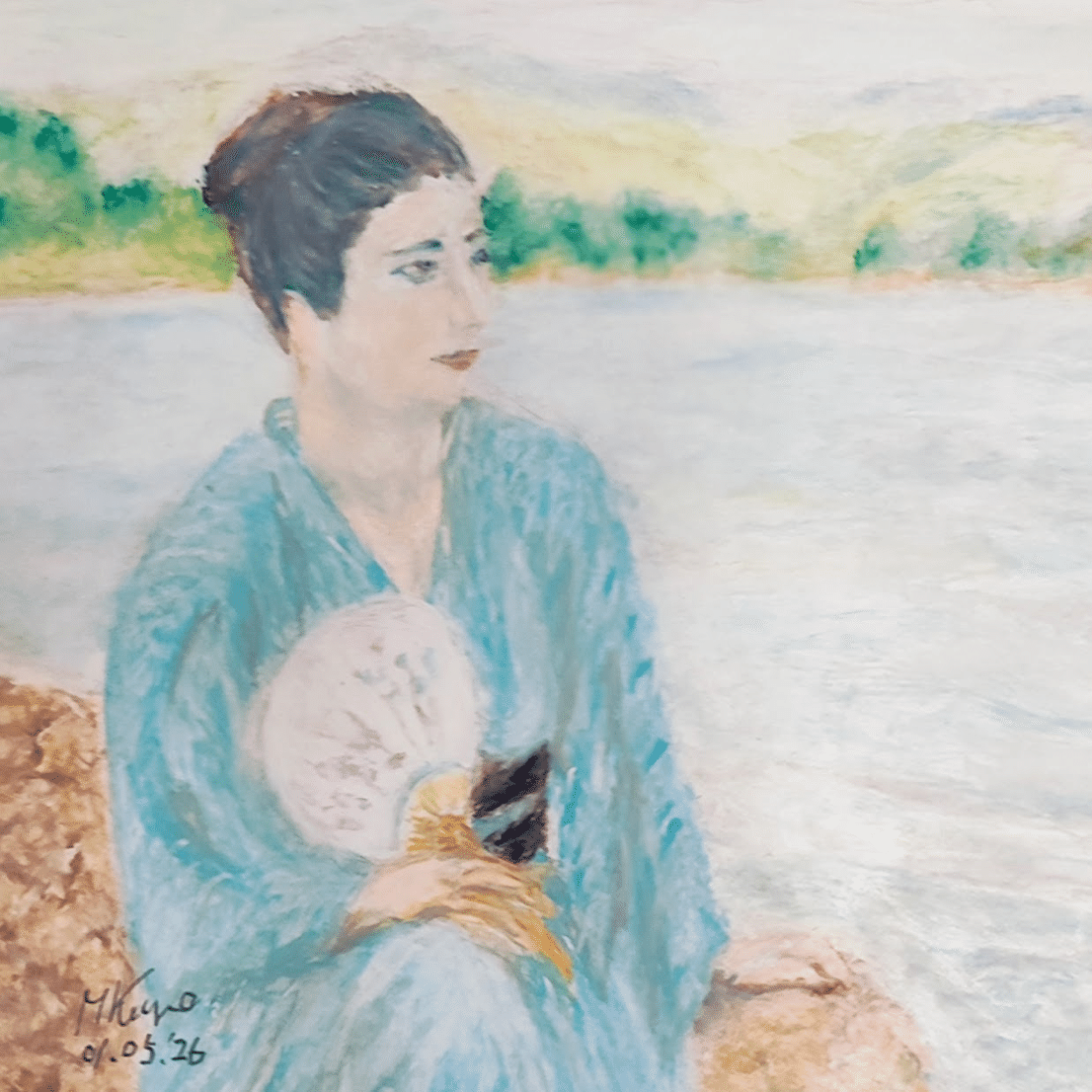 絵画ミニミニミステリー 第144回「黒田清輝『湖畔』1897年