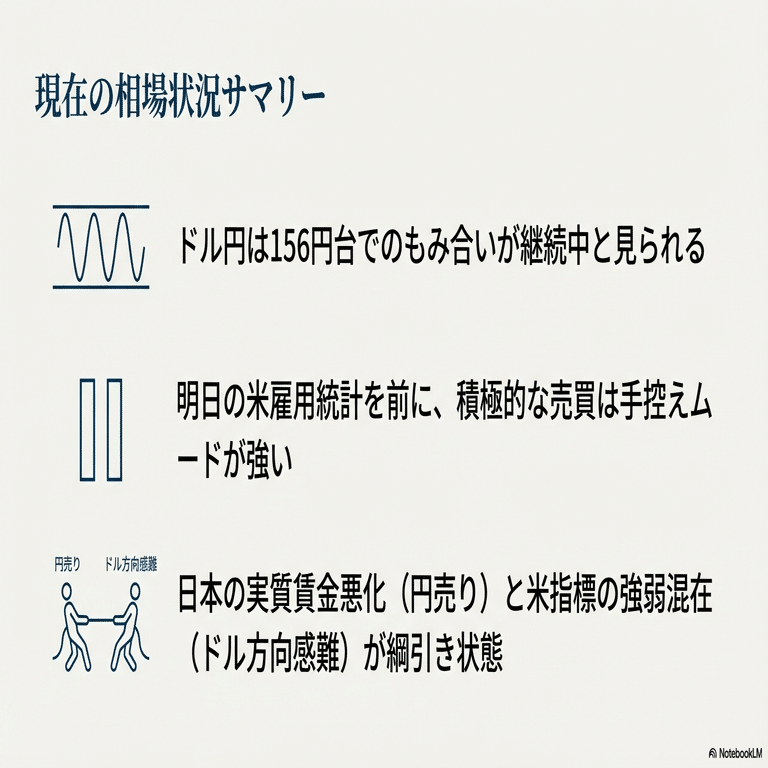 2026/01/08】本日のドル円戦略｜嵐の前の静けさ、重要指標を前にレンジ相場をどう乗り切るか｜yupi